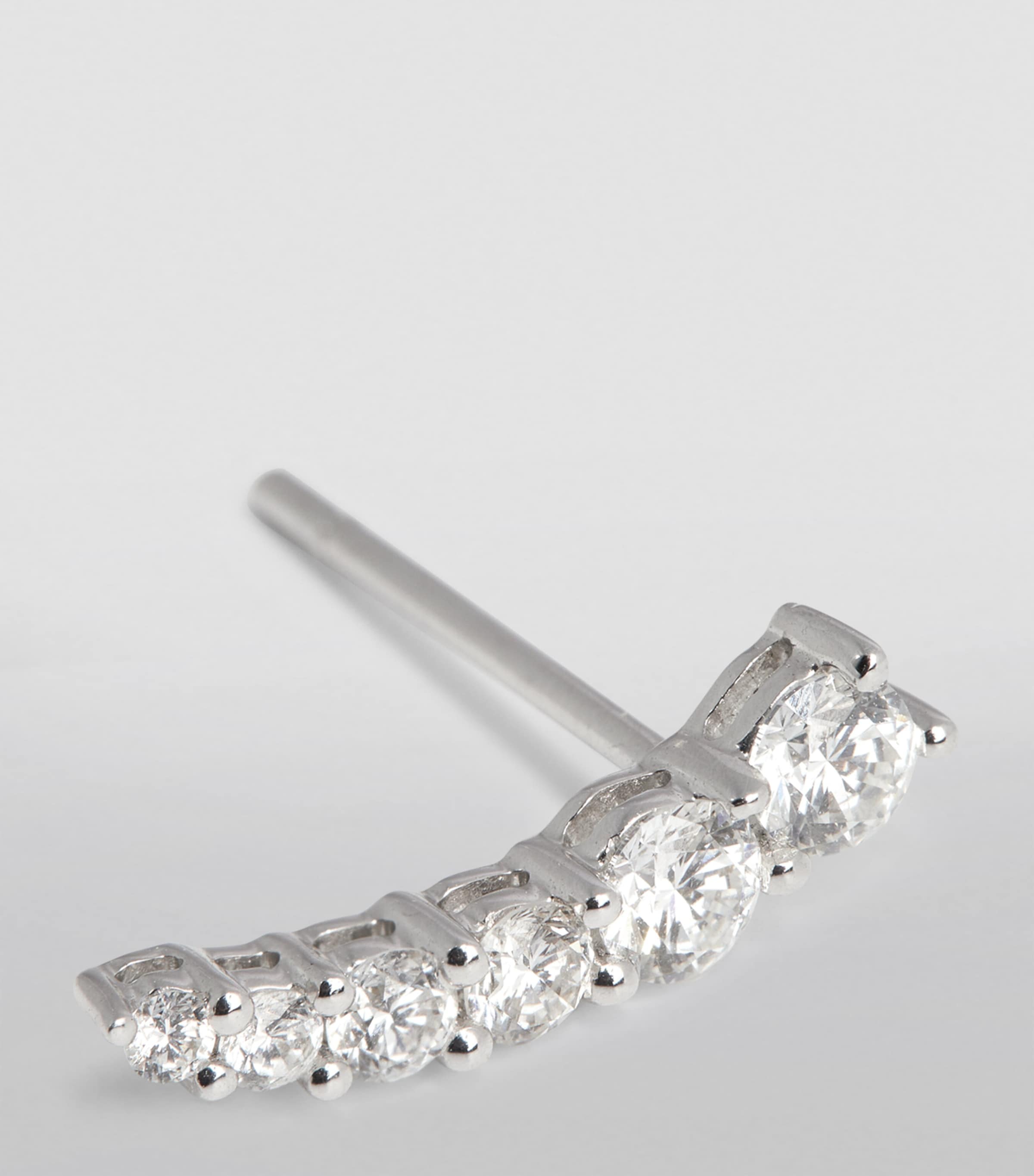 Anita Ko White Gold and Diamond Floating Single Left Earring White Gold Image 6