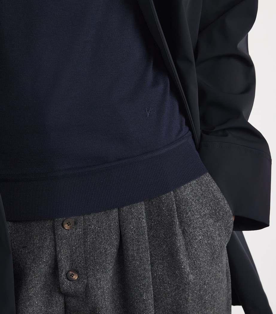 Silk-Wool-Cashmere Polo Shirt 810 Image 6