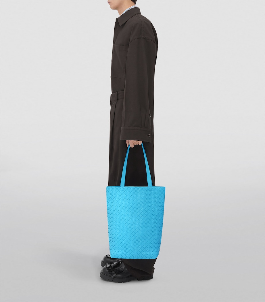 Bottega Veneta Small Leather Intrecciato N/S Tote Bag Image 2