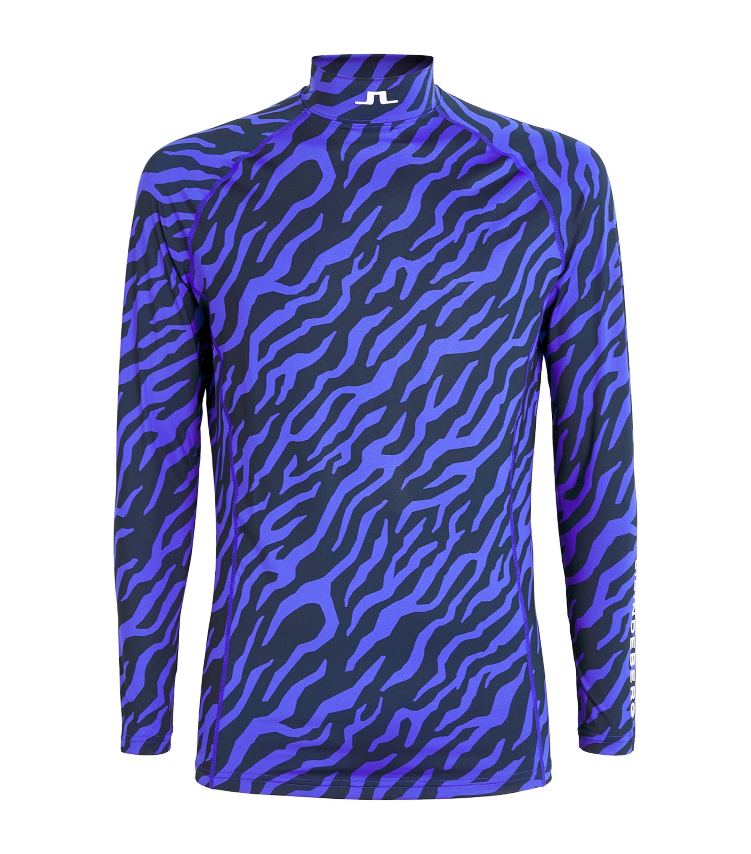 Shop J. Lindeberg Ello Compression Print Top In Burgundy