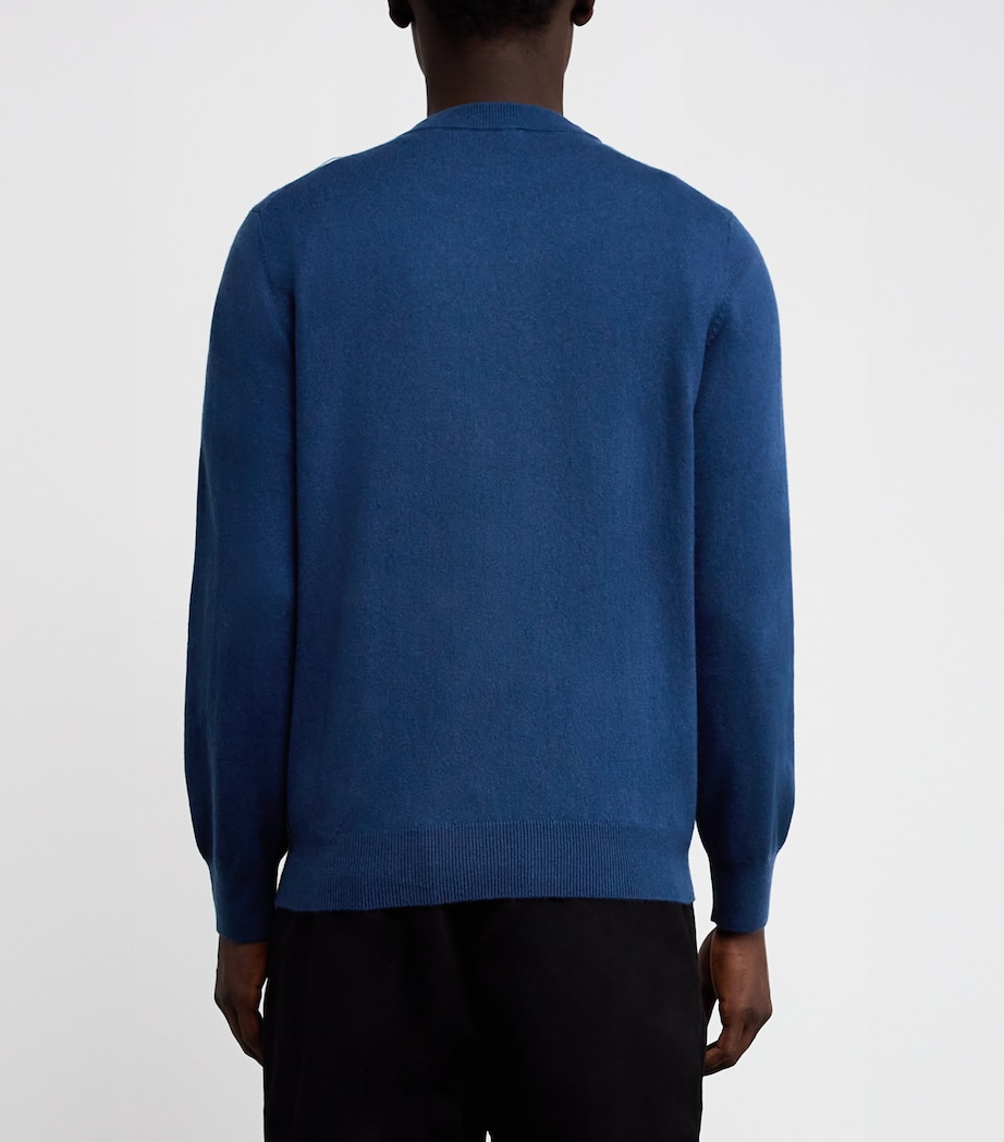 Cashmere Crew-Neck Sweater BLUE PRUSSE Image 4