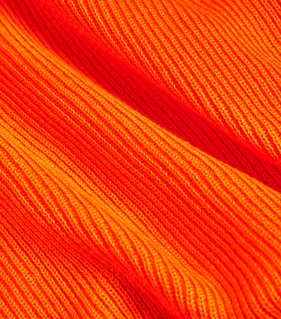 Cotton Quarter-Zip Sweater U0800-ARANCIO Image 5