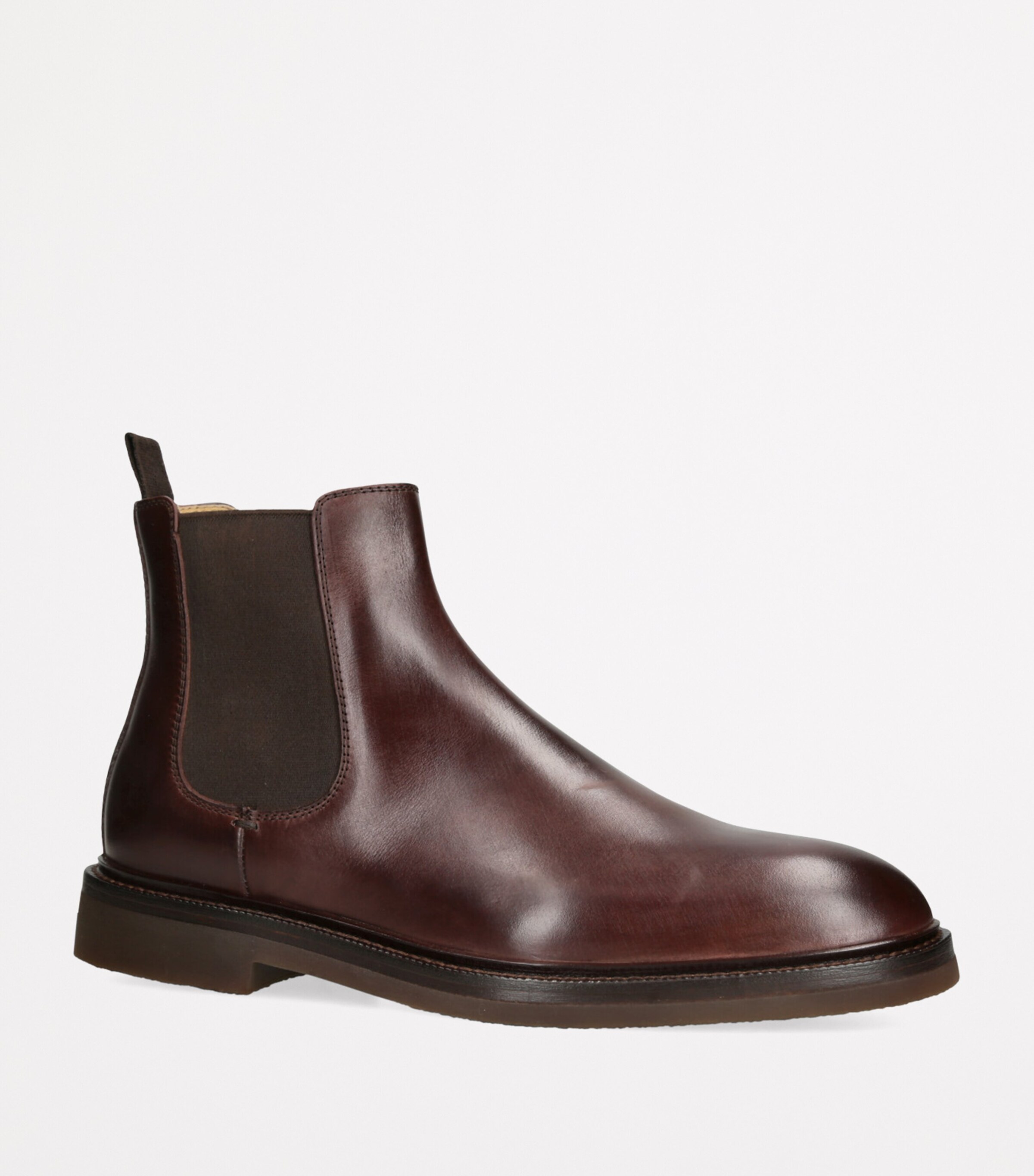 Leather Chelsea Boots DARK BROWN Image 3