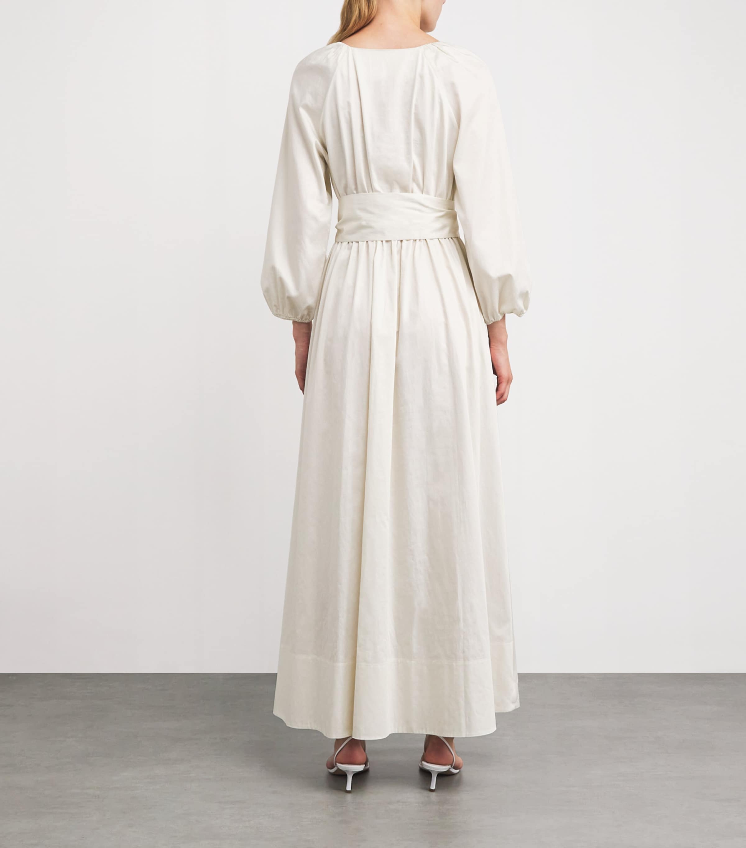 Cotton Bellan Maxi Dress IVORY Image 3