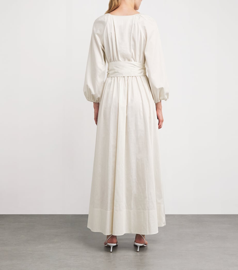 Cotton Bellan Maxi Dress IVORY Image 3