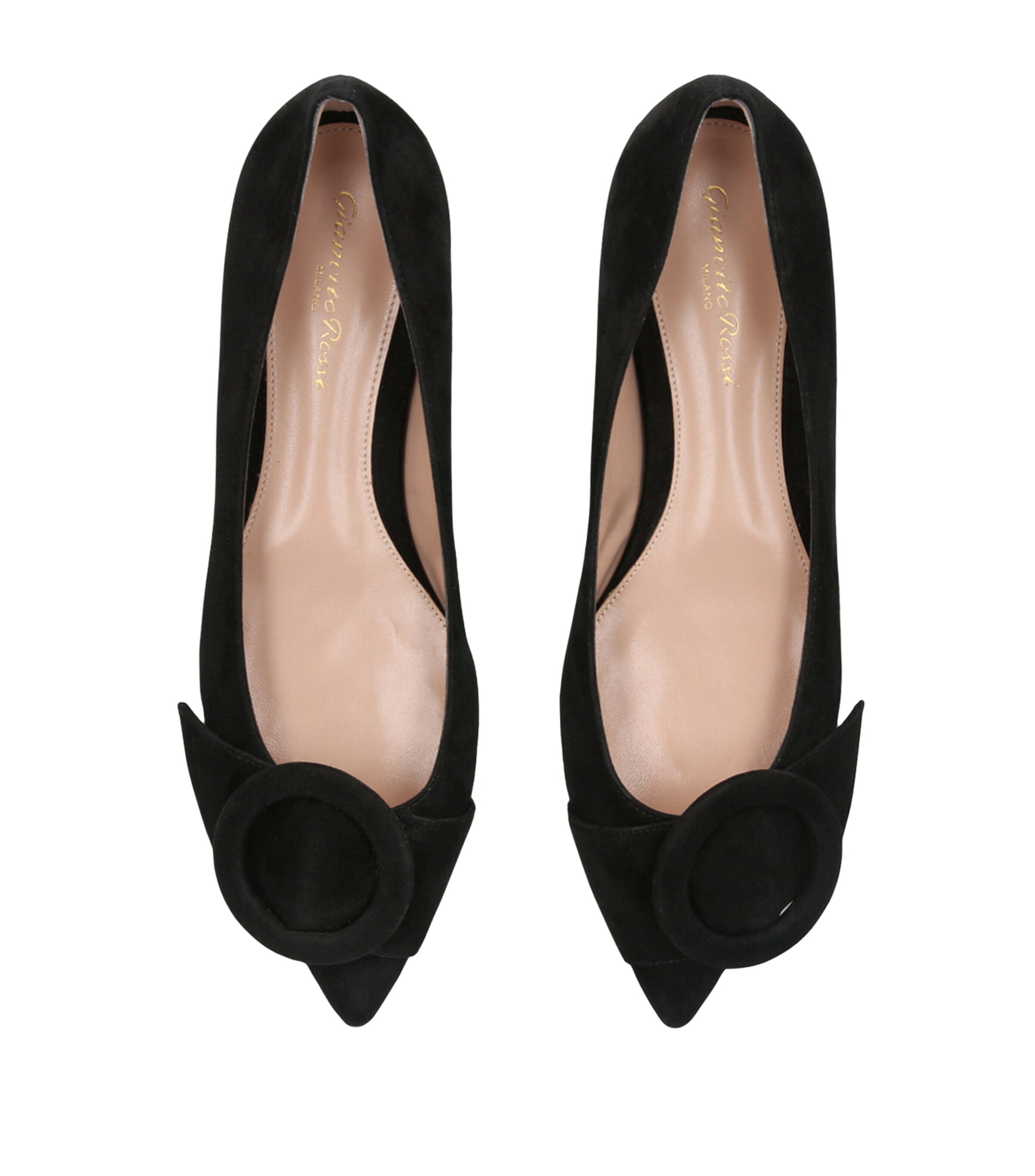 【Gianvito Rossi】 Veneziaスエードバレエフラット Gianvito Rossi Suede Venezia Ballet Flats | Harrods US