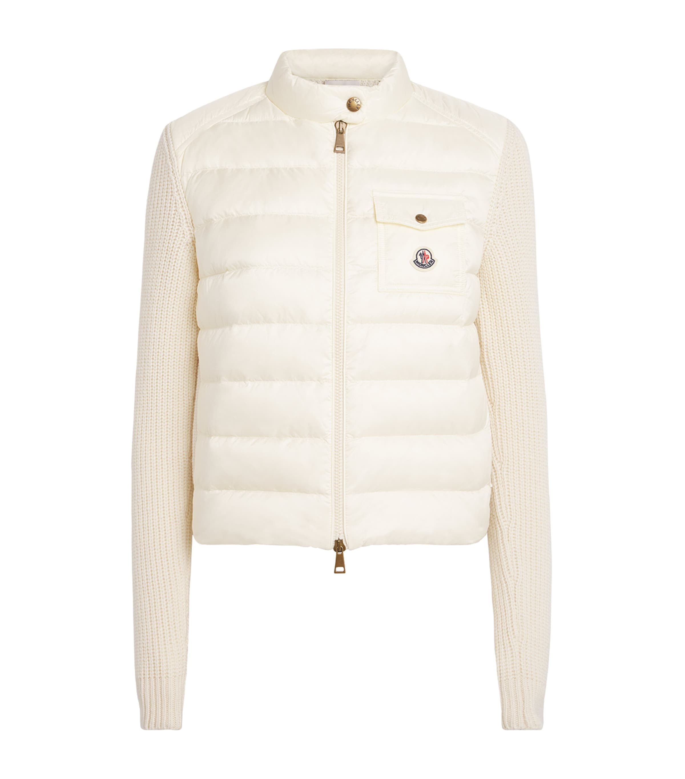 Moncler Down Padded Cardiagn In White