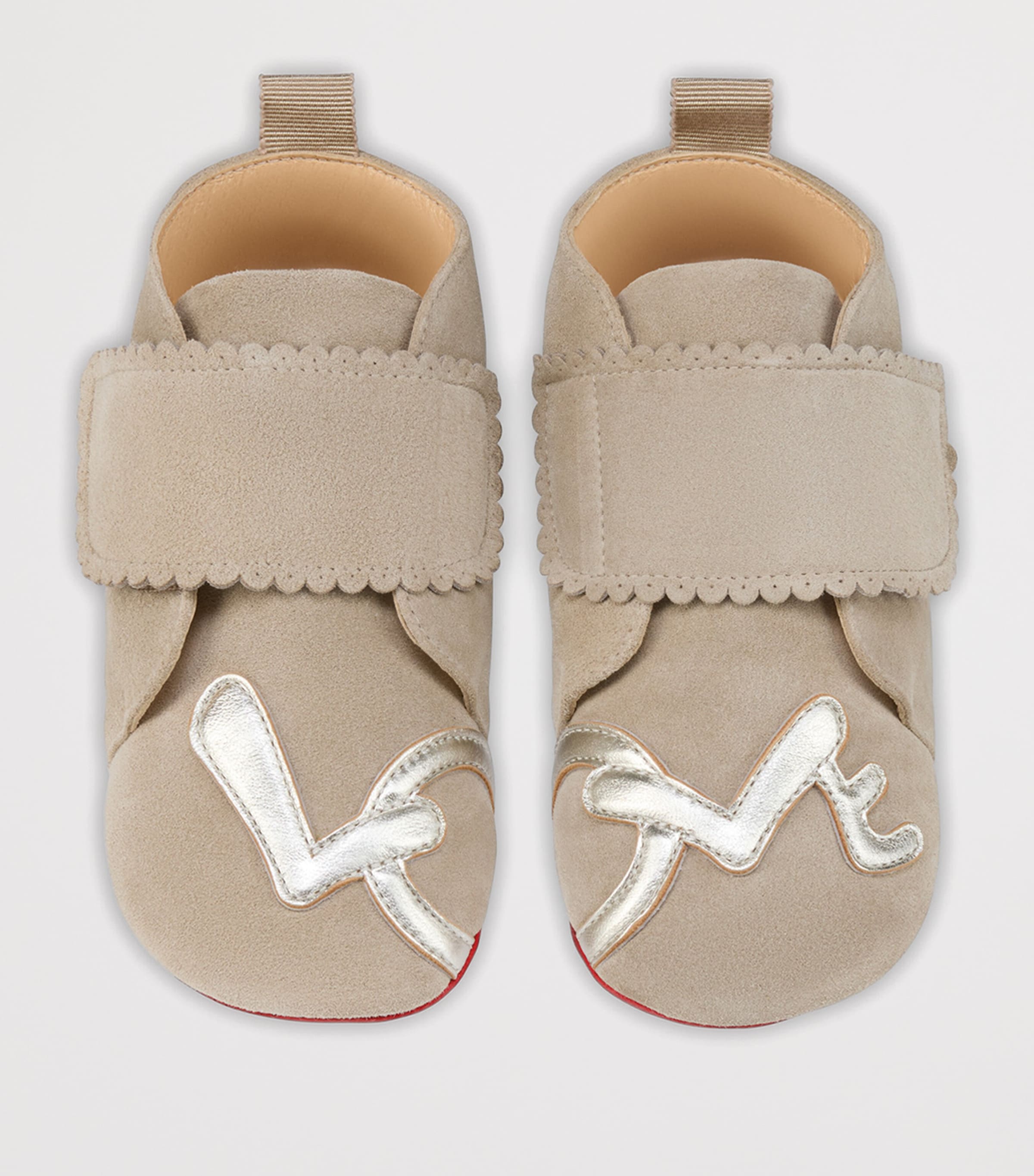 Christian Louboutin Kids 이지 베이비 러브 가죽 부티