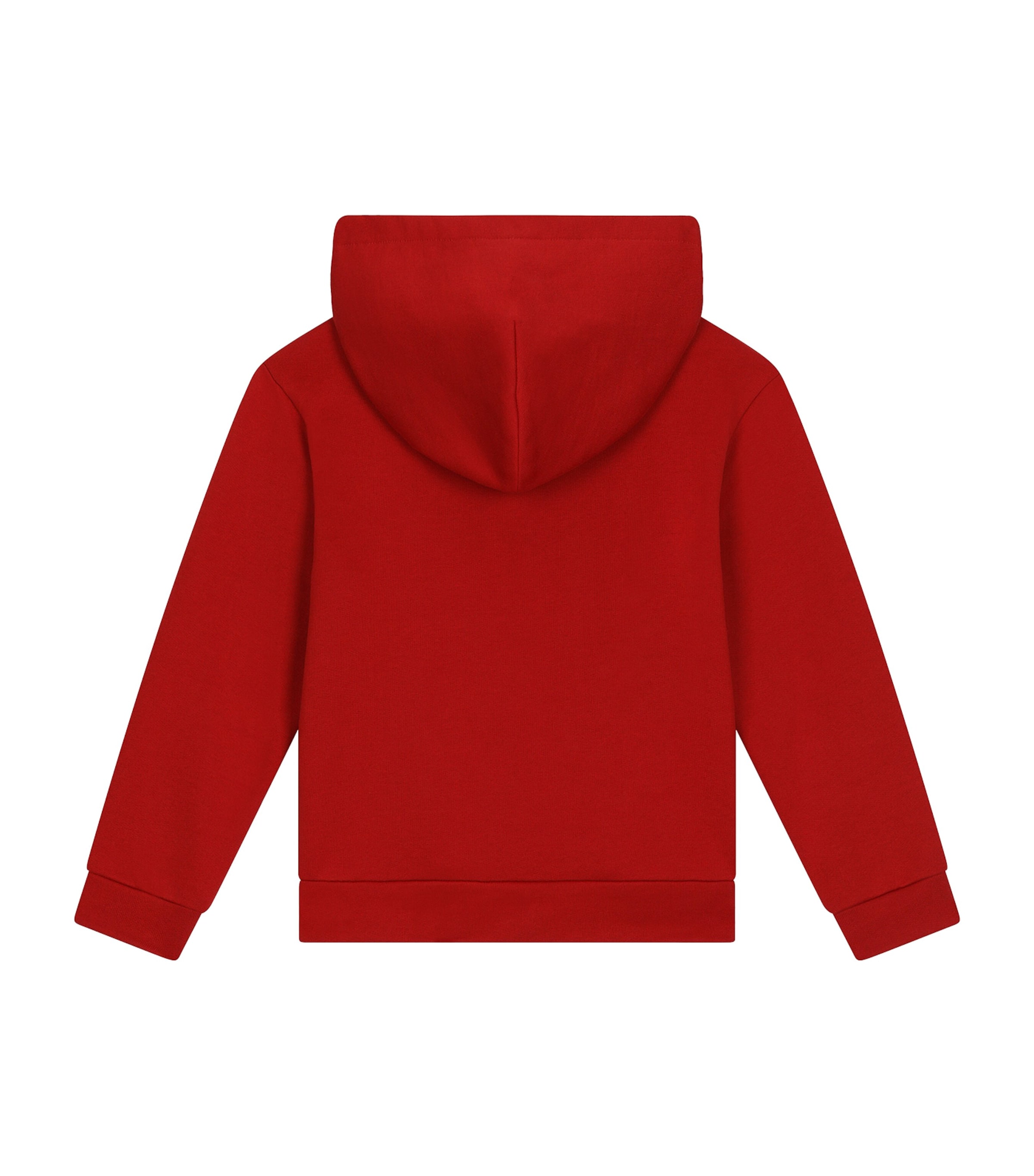 Dolce&Gabbana Kids Cotton Logo-Embellished Hoodie (2-6 Years) Bright Red Image 2