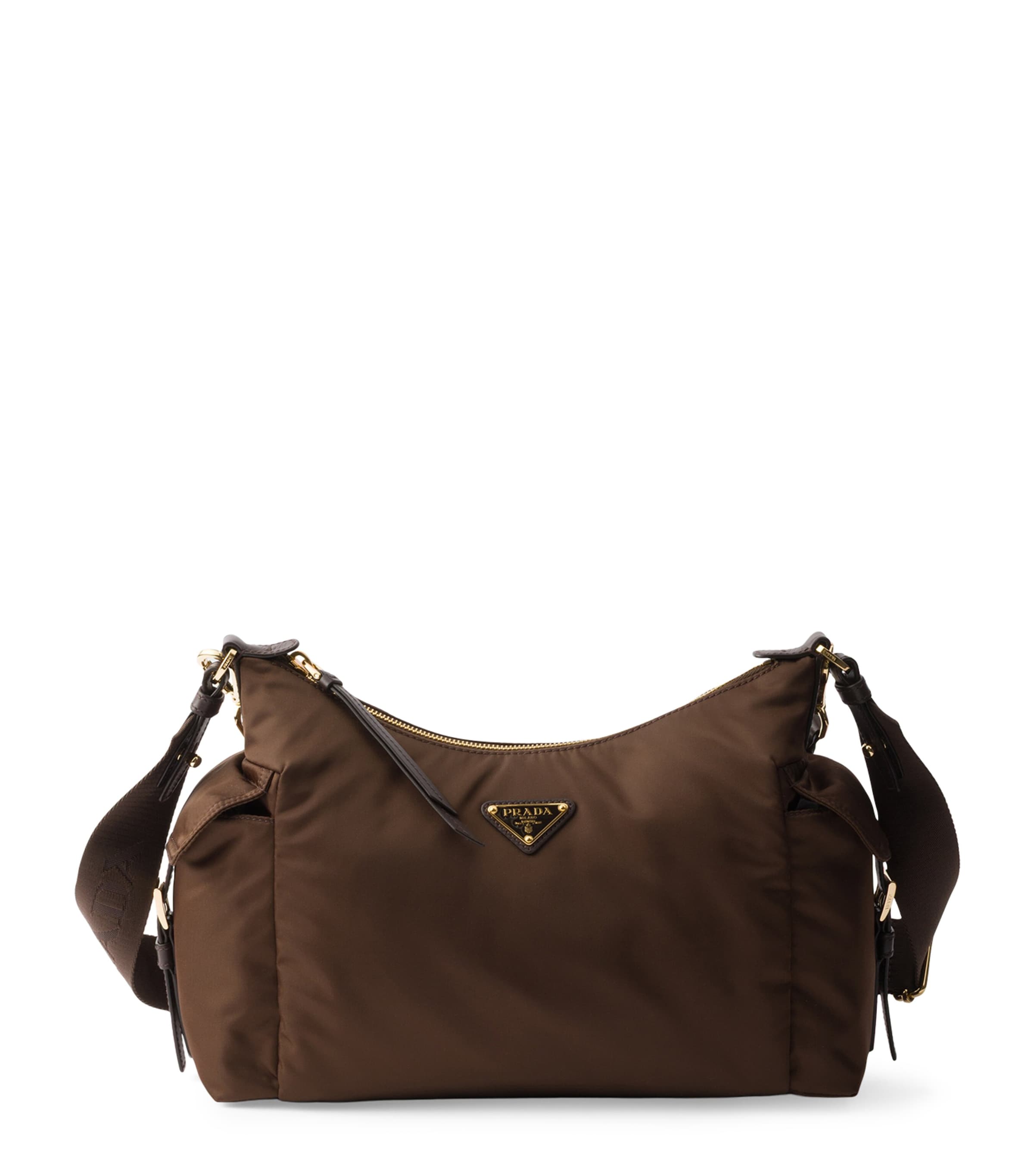 Re-Nylon and Leather Explore Shoulder Bag F0038 Image 1