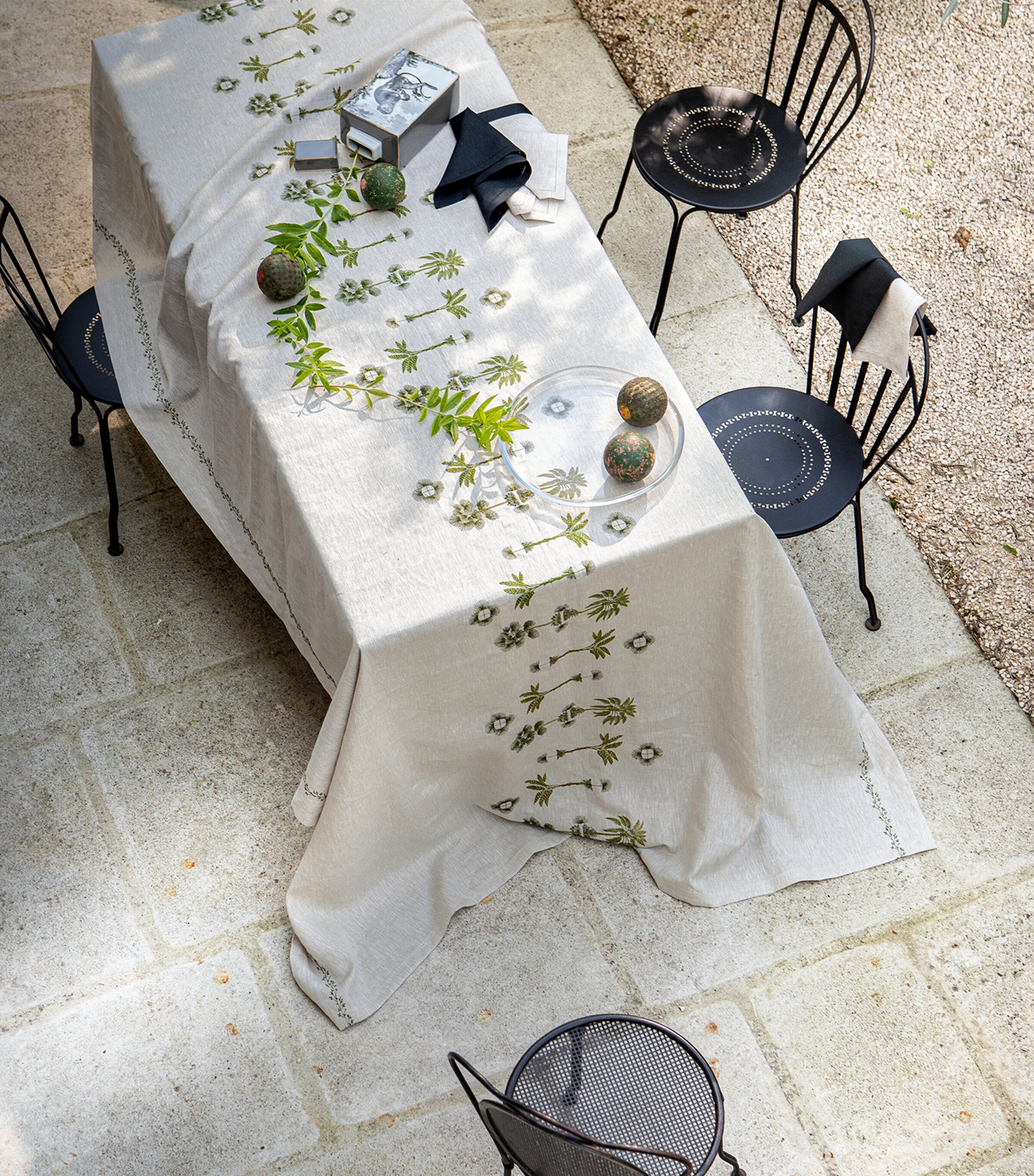 Barbade Tablecloth (170cm x 320cm) NATURAL Image 4