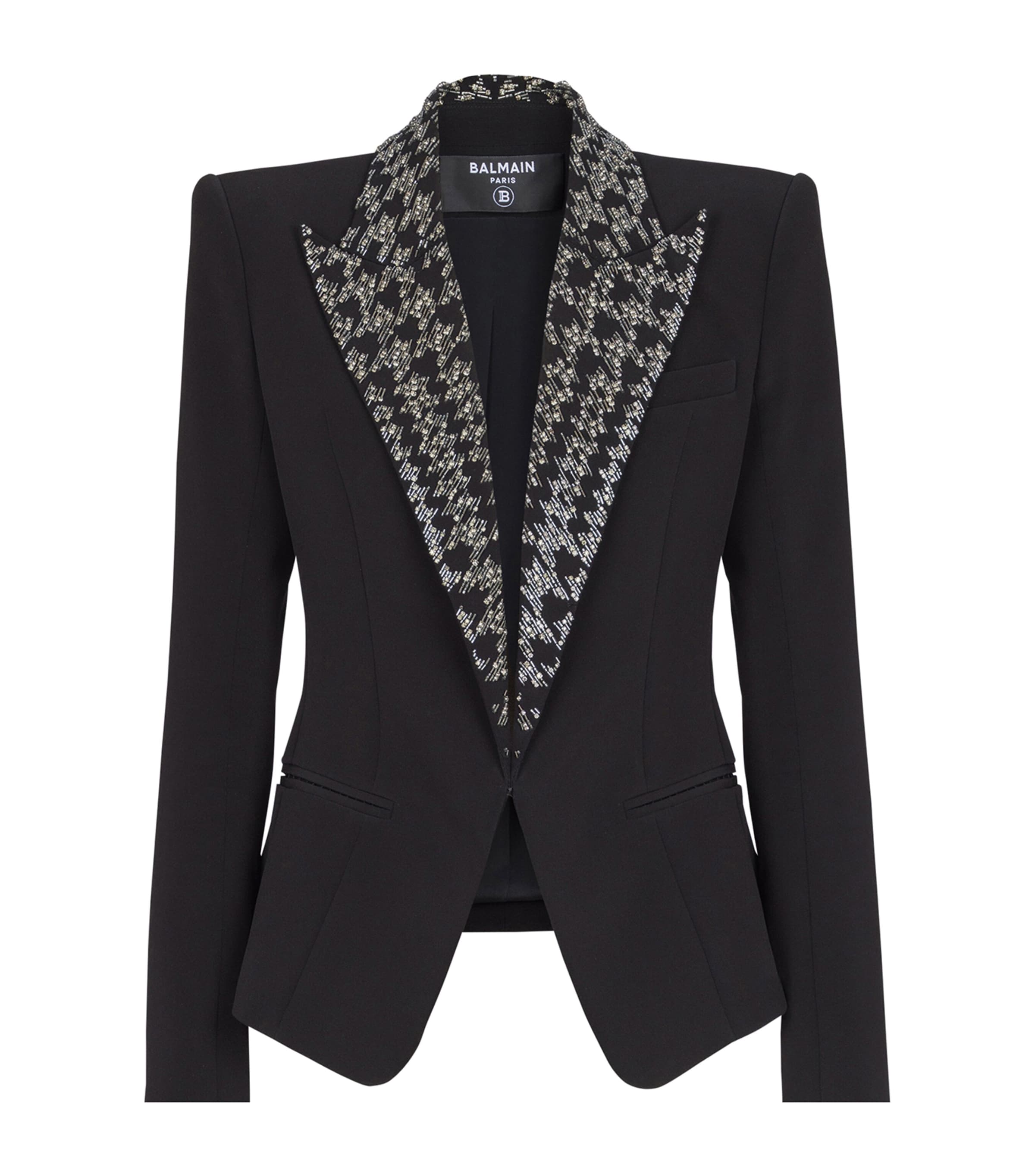 Embellished Tweed Jacket EAW NOIR/CRISTAL Image 1