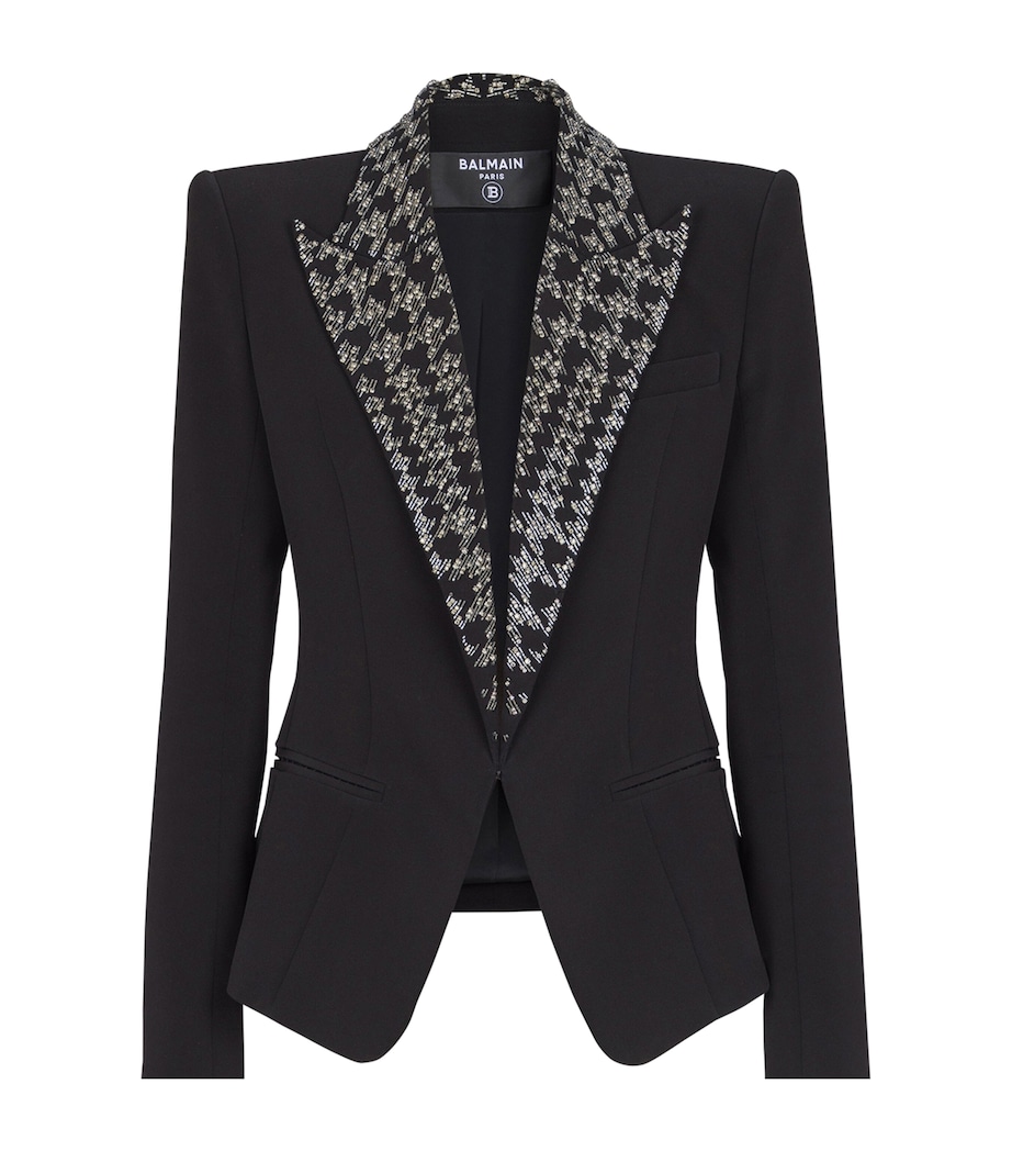 Embellished Tweed Jacket EAW NOIR/CRISTAL Image 1