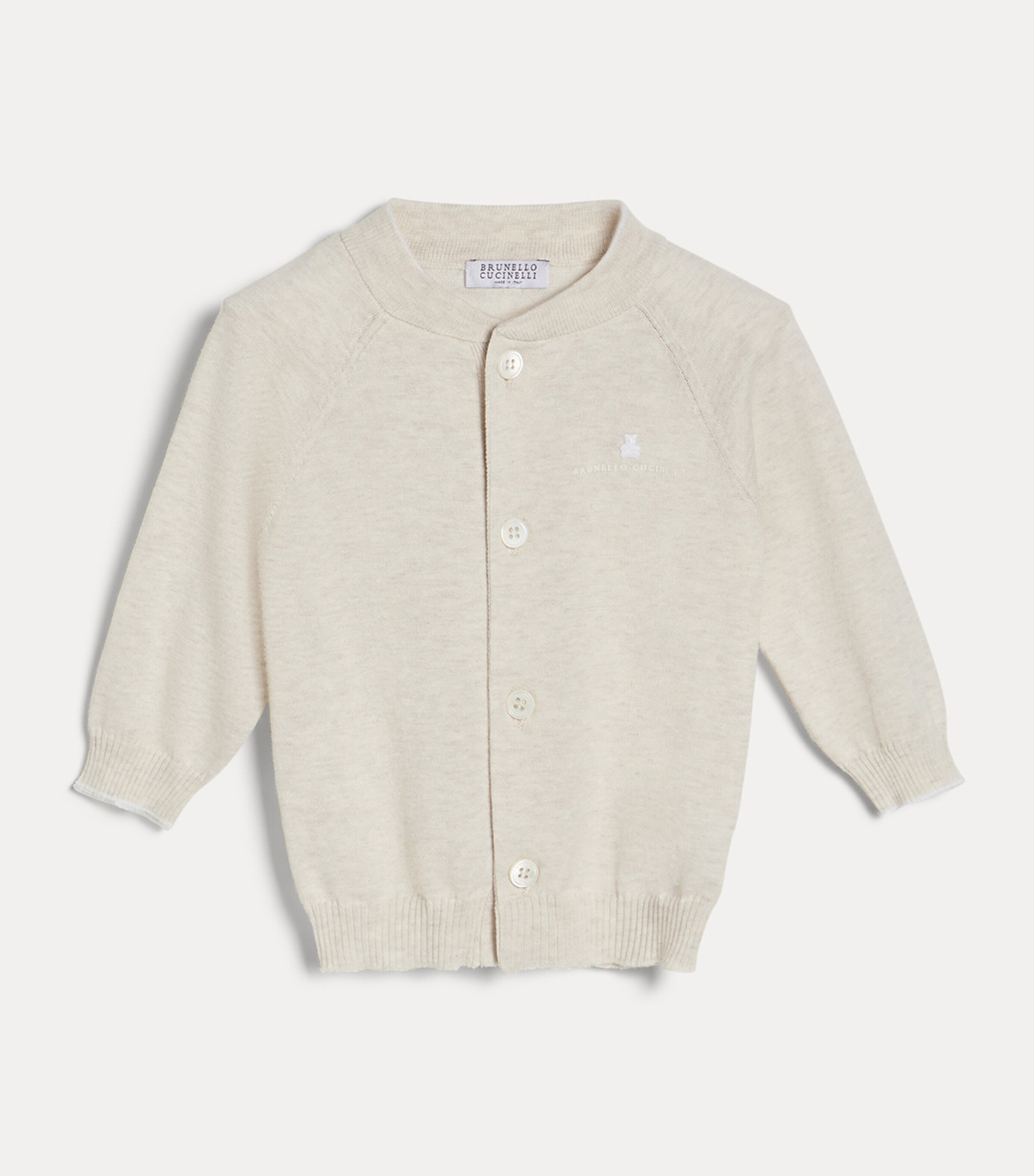 Brunello Cucinelli Kids Cotton Cardigan (3-18 Months) Image 3