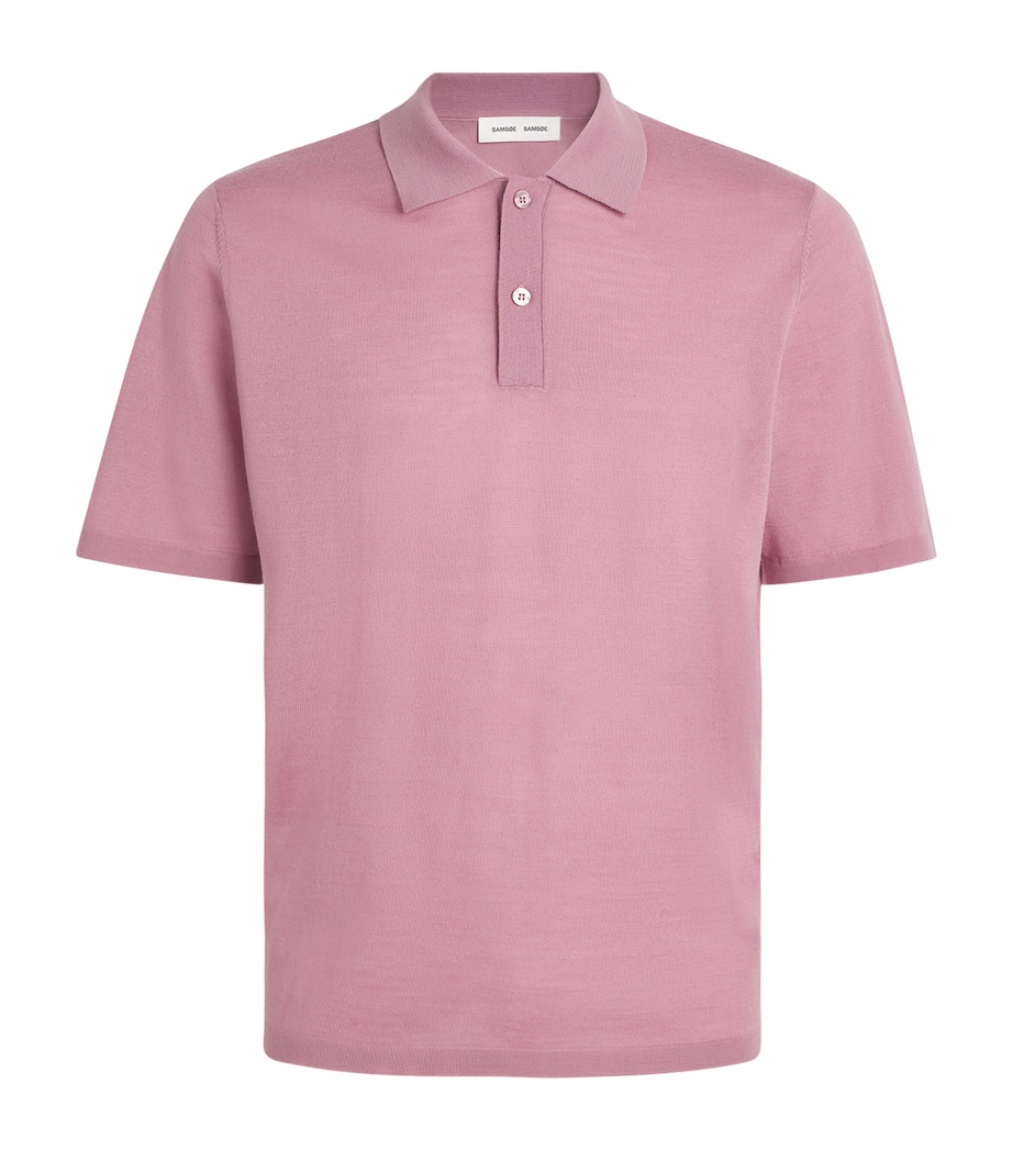Wool-Blend Sarowan Polo Shirt ORCHID HAZE Image 1