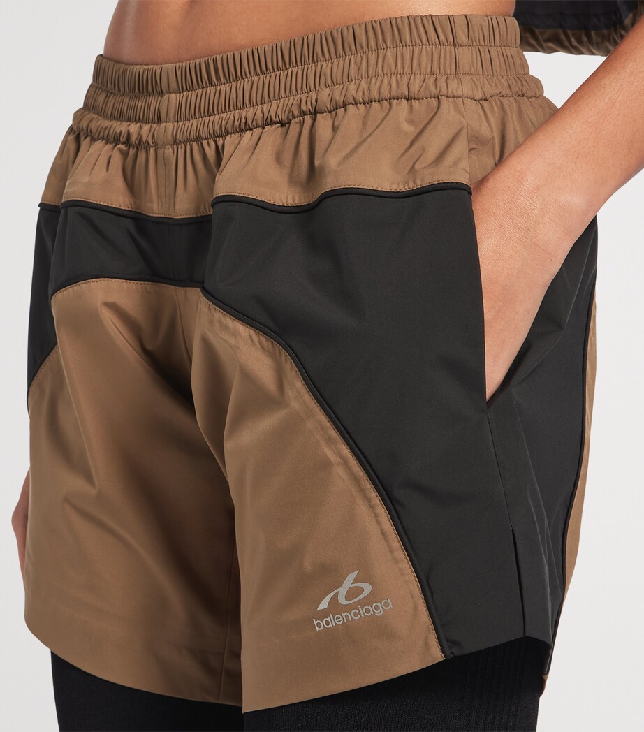 Balenciaga Womens Taffeta Tracksuit Shorts Image 6