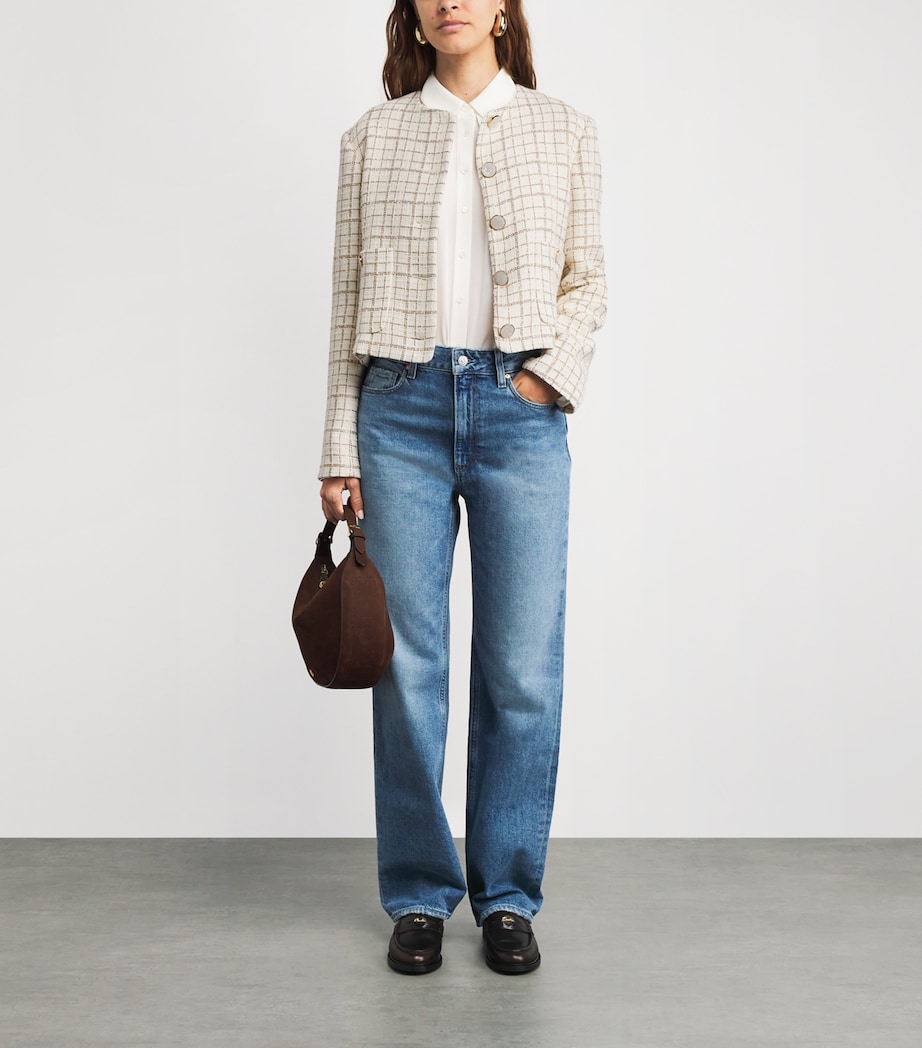 Metallic Tweed Andrea Jacket W0309 DOVE/GOLD LURX Image 2