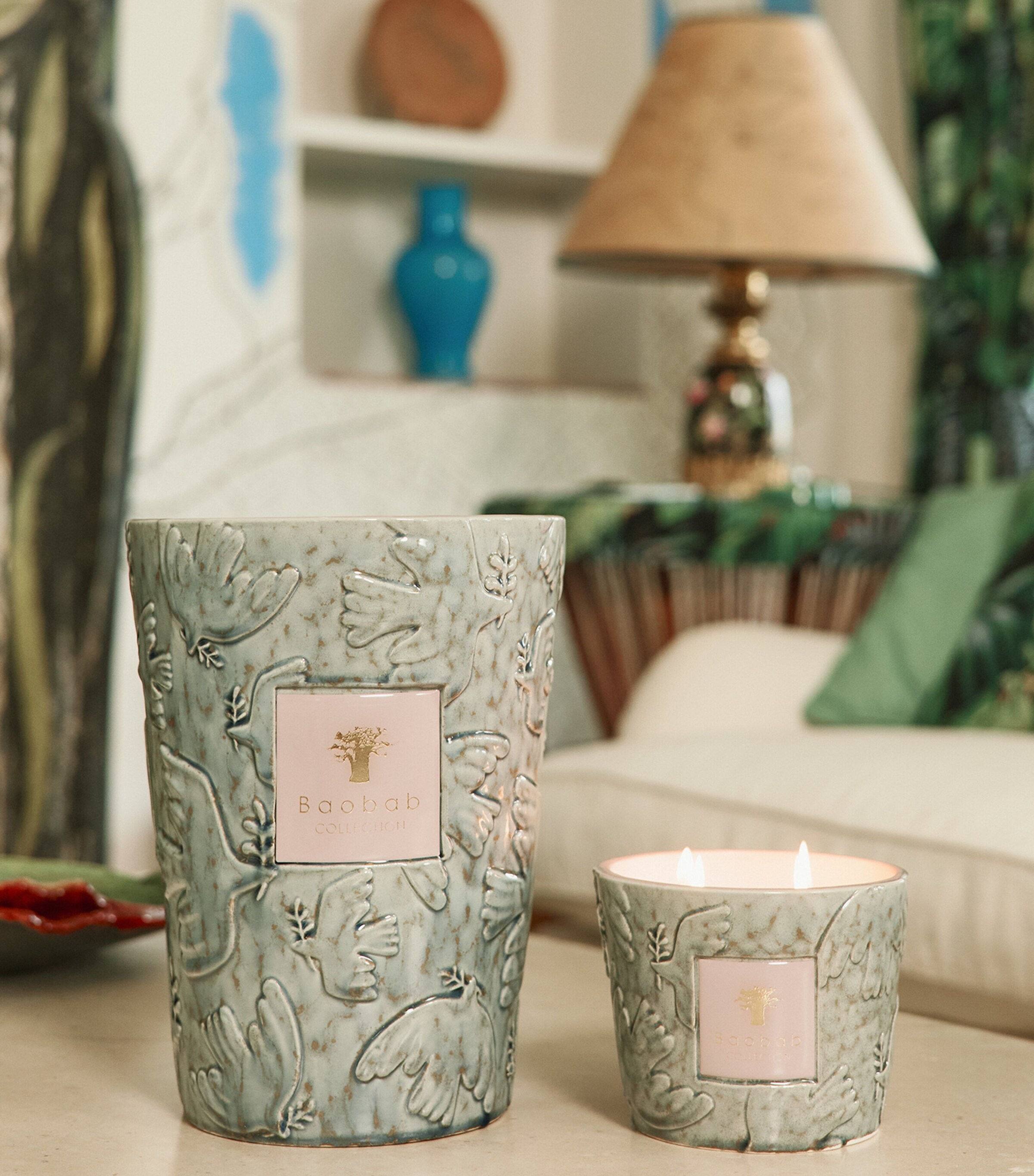 Baobab Collection Colombe Scented Candle (190g) Green Image 2