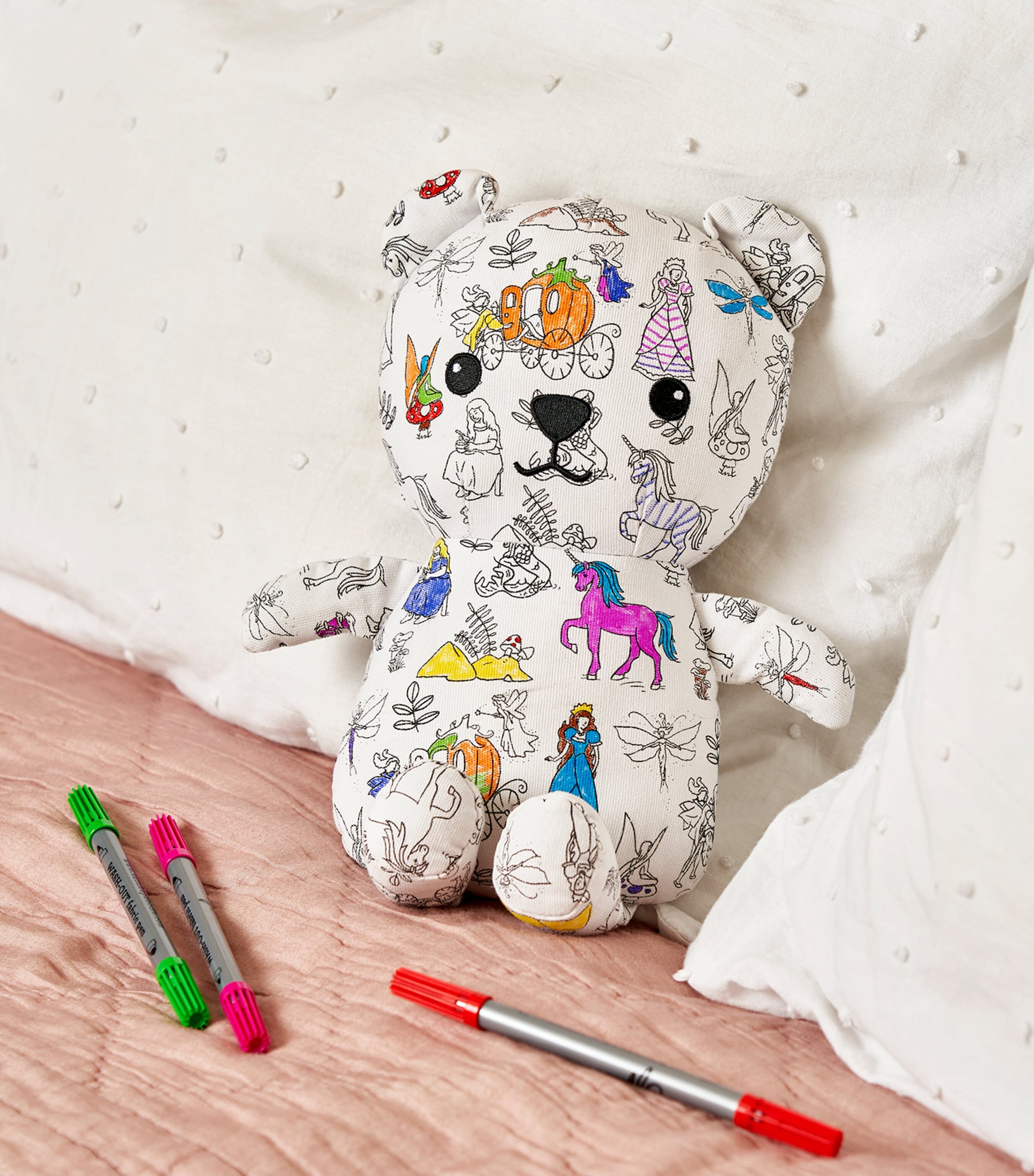 Colour-In Fairytale Artie Bear MULTI Image 2