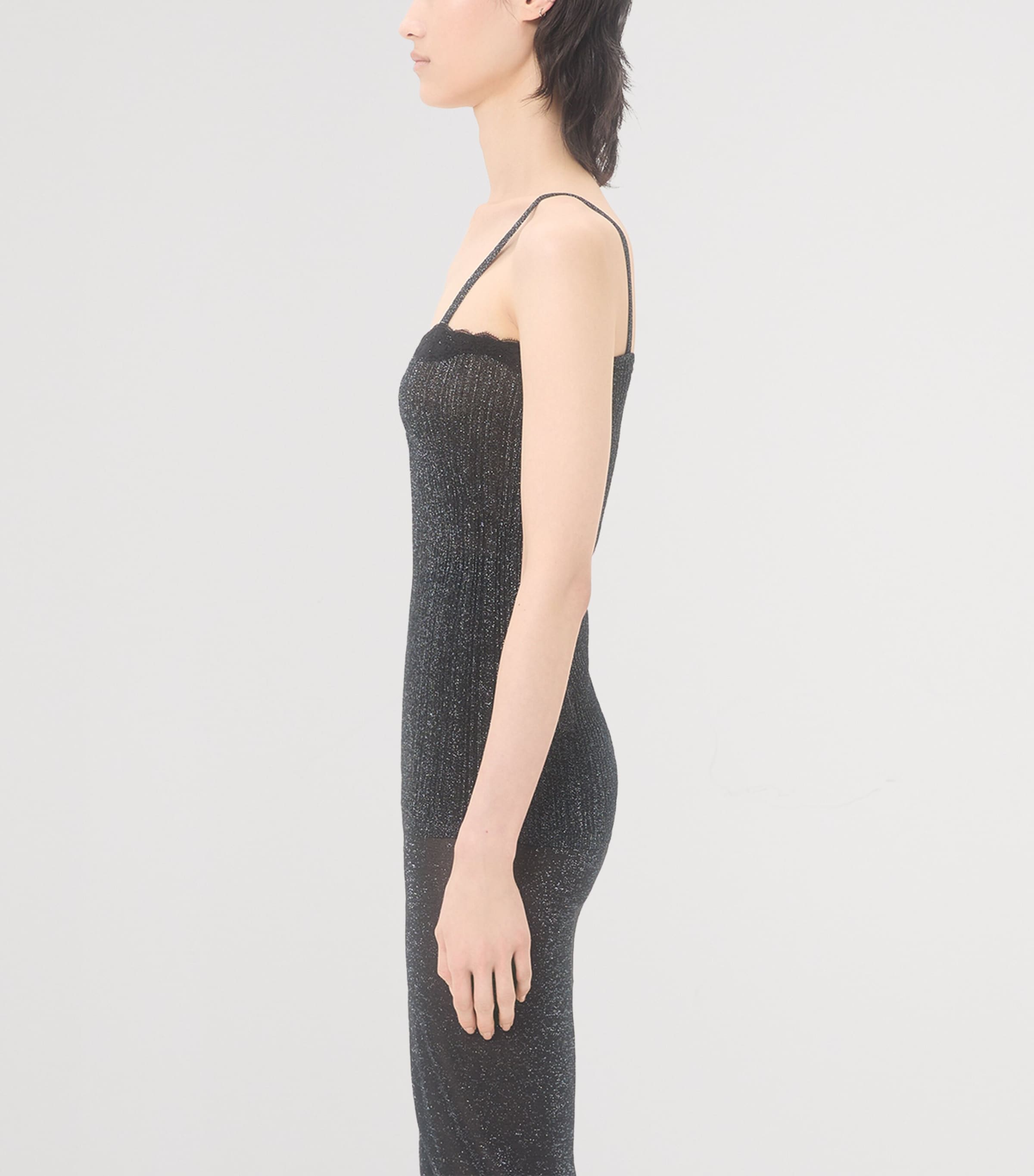 Valentino Womens Lurex Knit Tank Top Nud Image 3