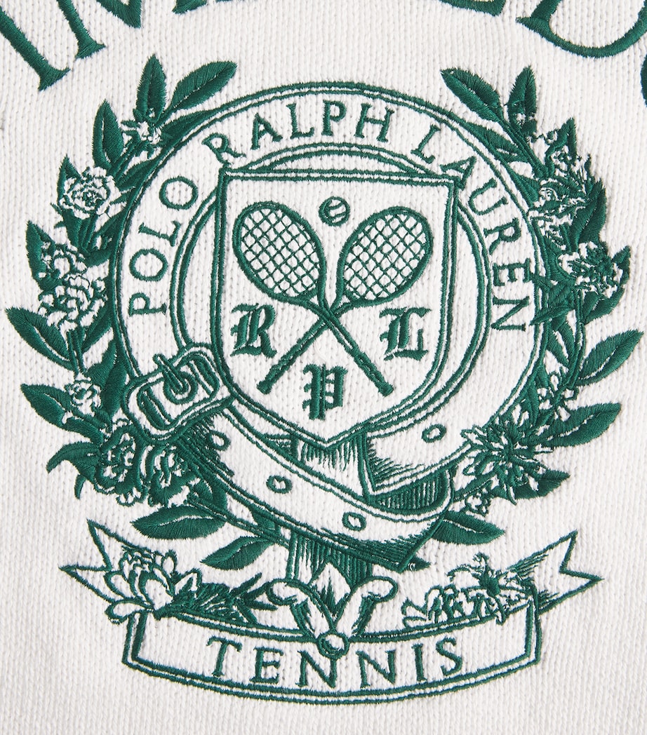 Polo Ralph Lauren Womens x Wimbledon Crew-Neck Sweater Ceramic White Image 6
