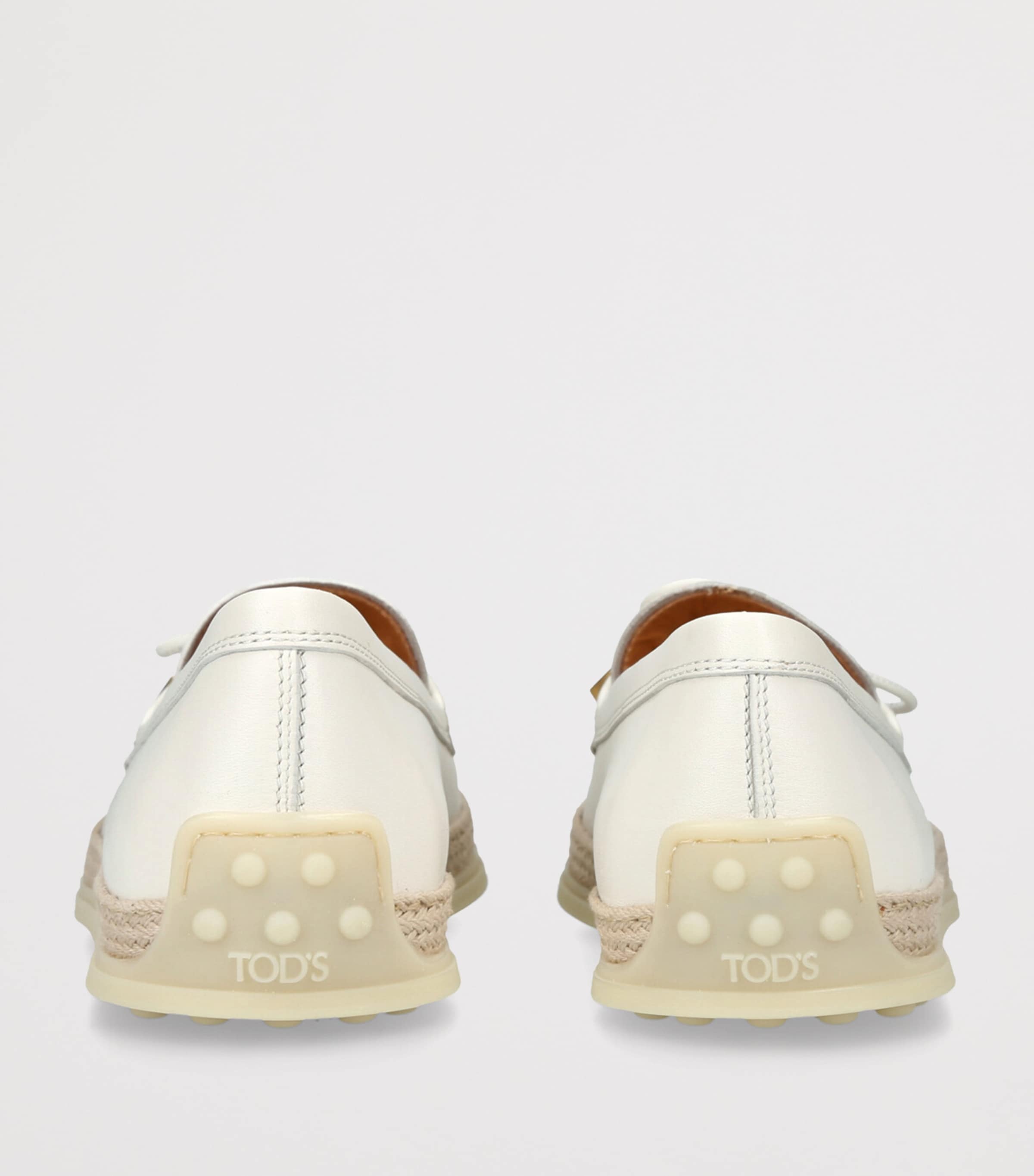 Tod's Suede Laccetto Loafers 20 White Image 2