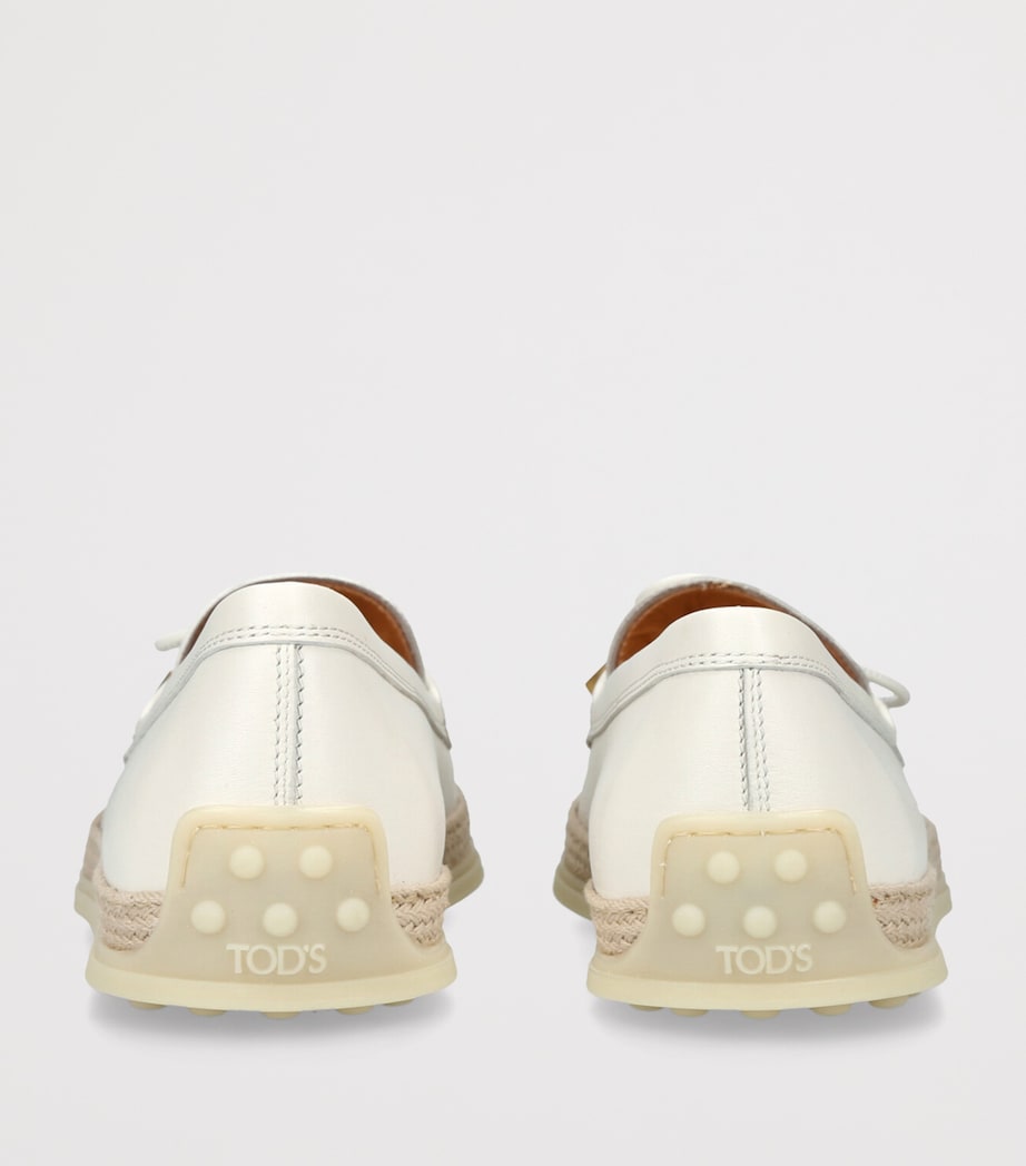 Tod's Suede Laccetto Loafers 20 White Image 2
