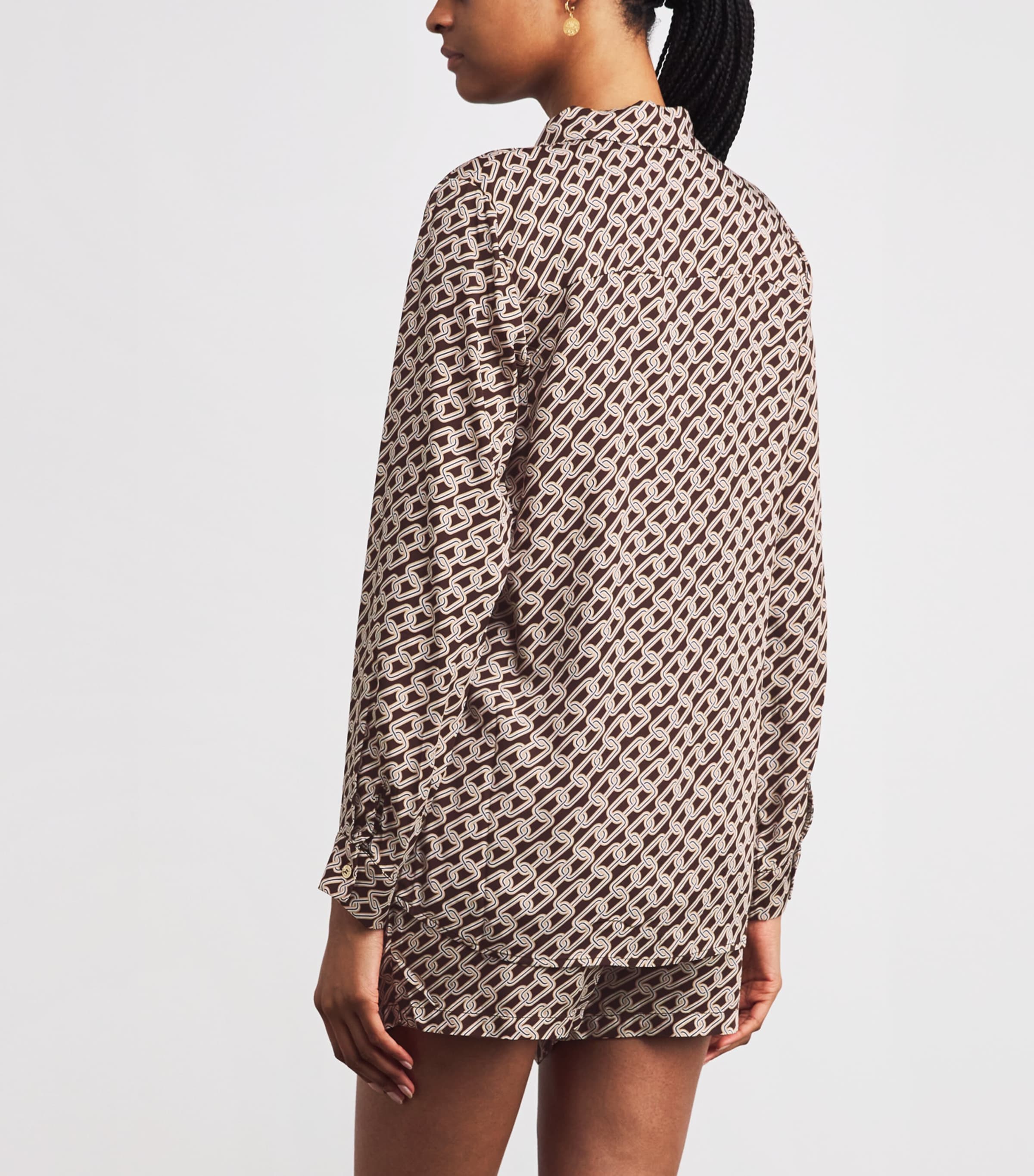 Melissa Odabash Womens Chain Print Millie Shirt Image 4