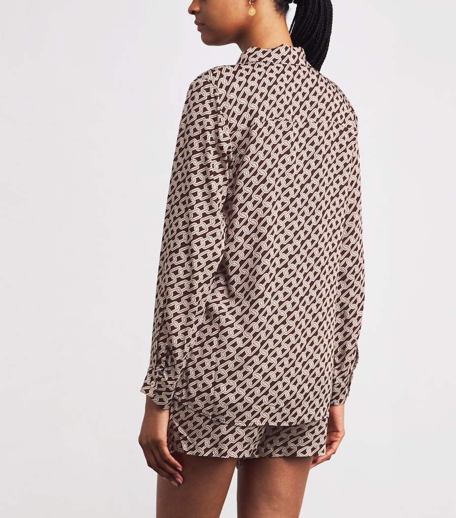 Melissa Odabash Womens Chain Print Millie Shirt Image 4