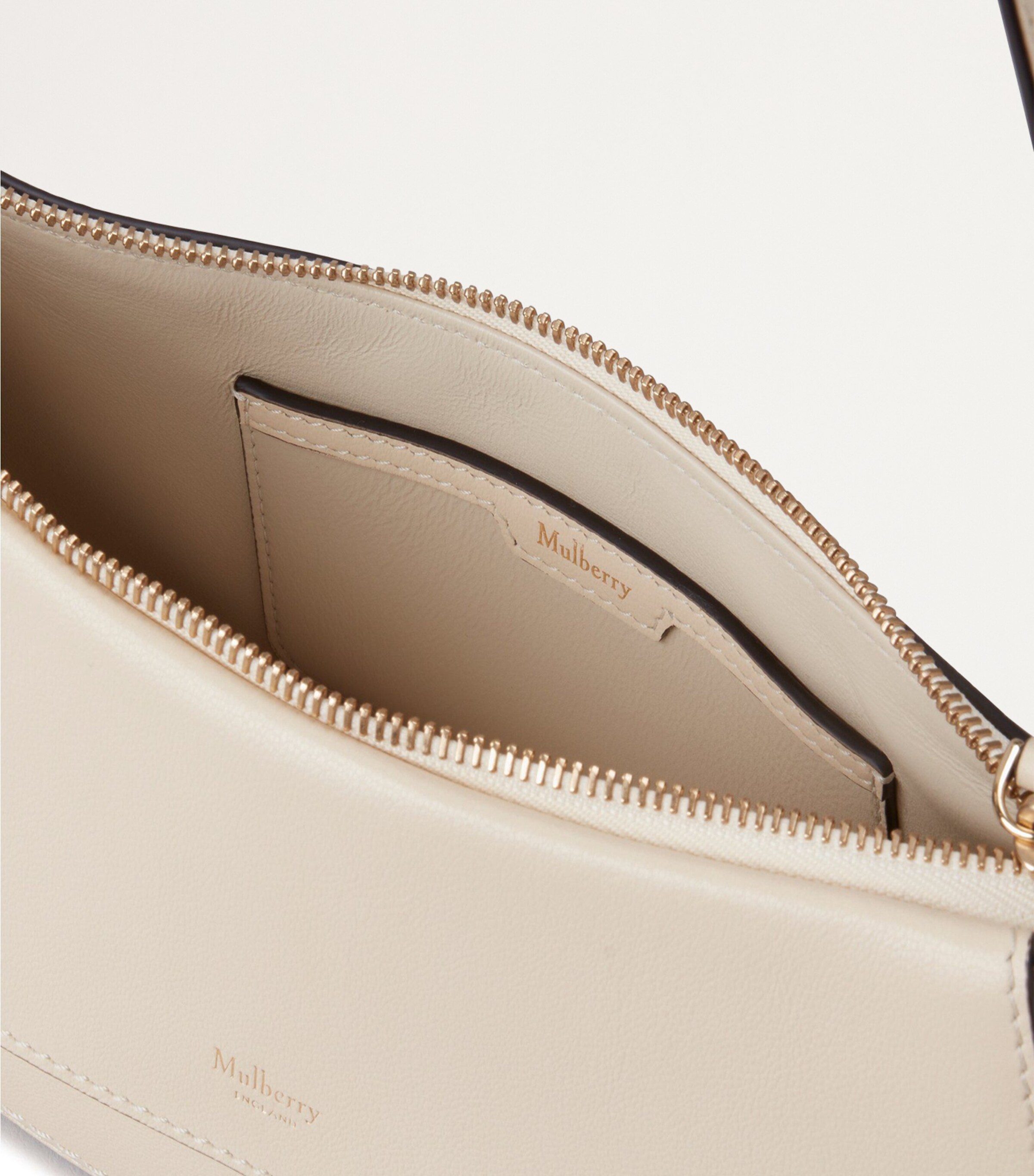 Leather Clovelly Shoulder Bag EGGSHELL Image 4