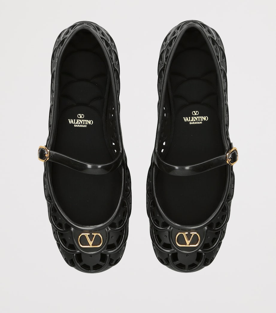 Valentino Garavani Ondette Ballet Flats Black Image 4
