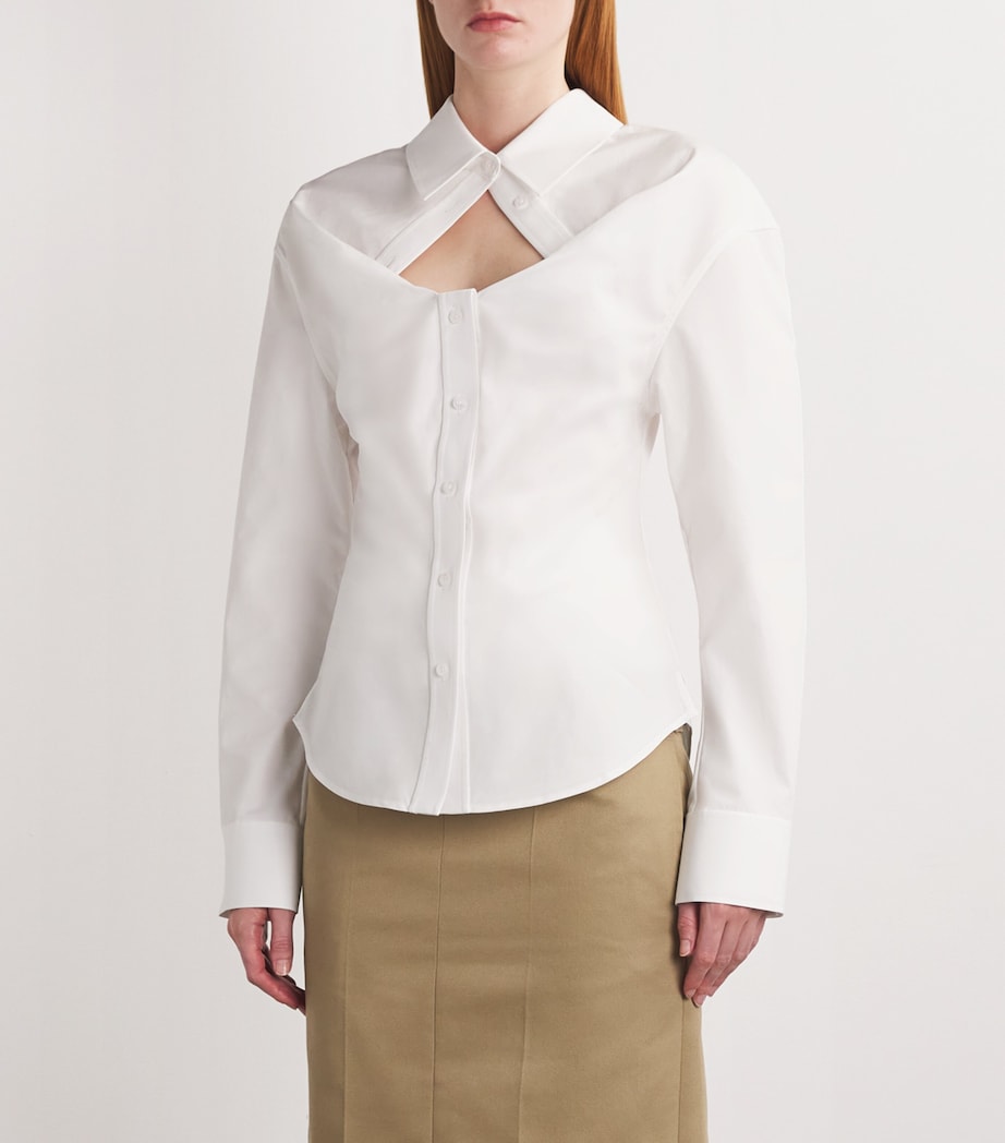 Cotton Deconstructed Shirt 100WHITE Image 3