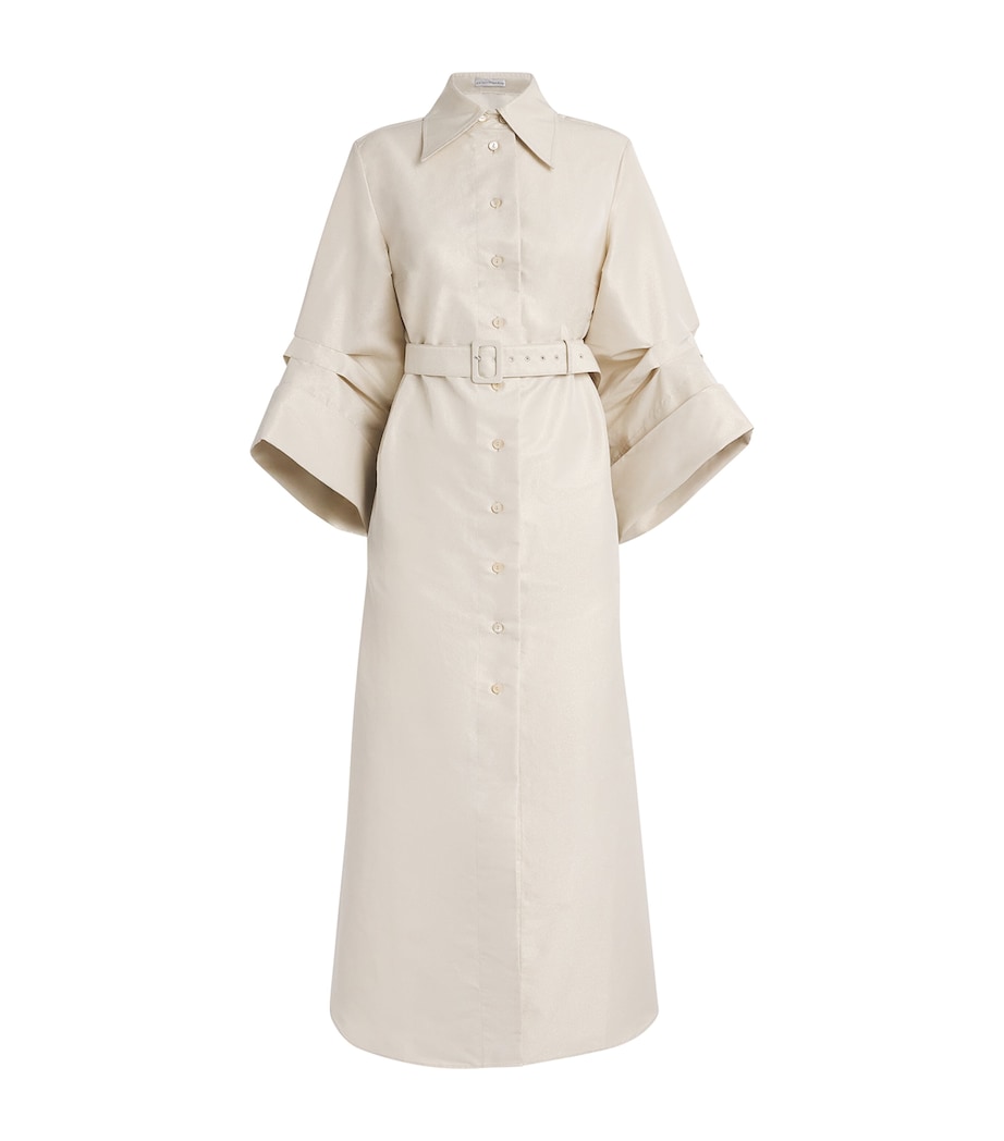 Palmer//Harding Womens Sparkling Taffeta Intention Maxi Dress Beige Sparkl Taffeta Image 1