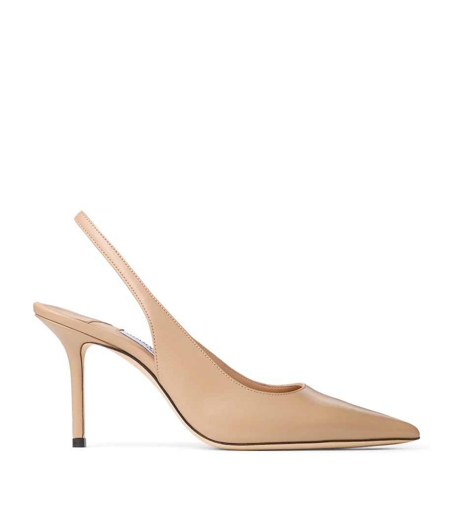 Jimmy Choo Womens Love 85 Leather Slingback Pumps Chai Image 1