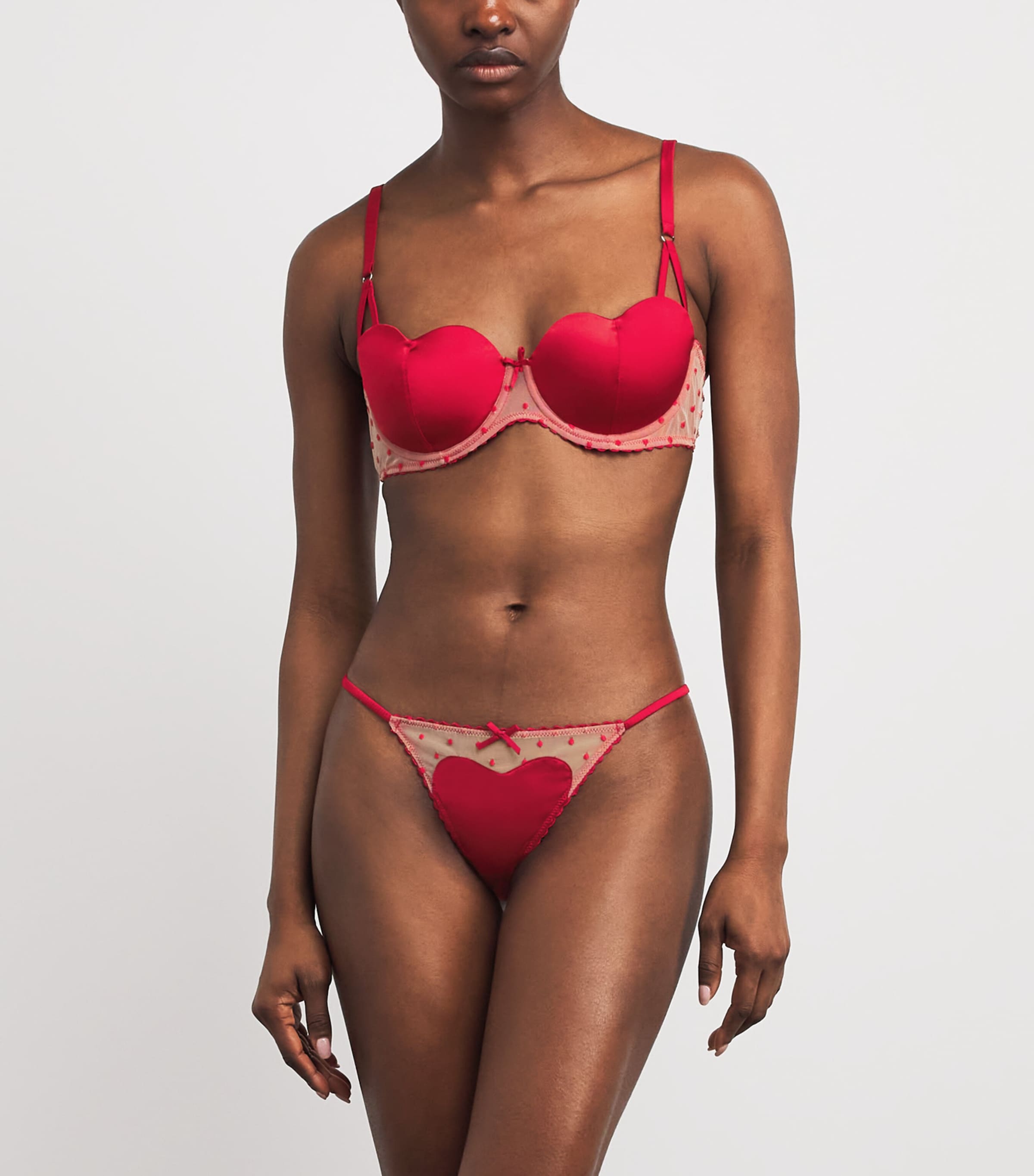 Fleur Du Mal Womens Amour Thong Rouge Image 2