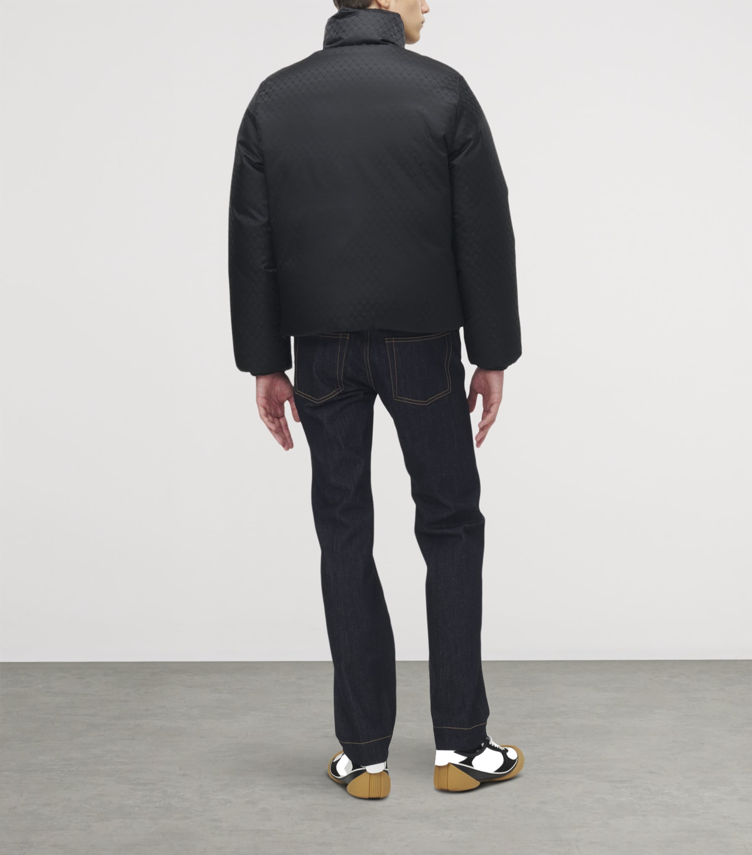 Skull Jacquard Puffer Jacket 1000 Image 3