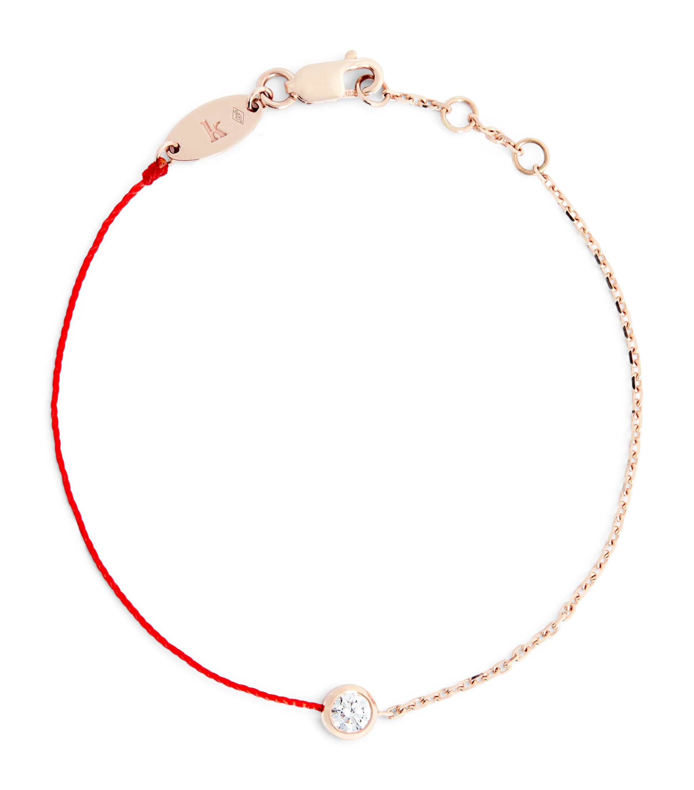 Redline Rose Gold And Diamond So Pure Bracelet In Red