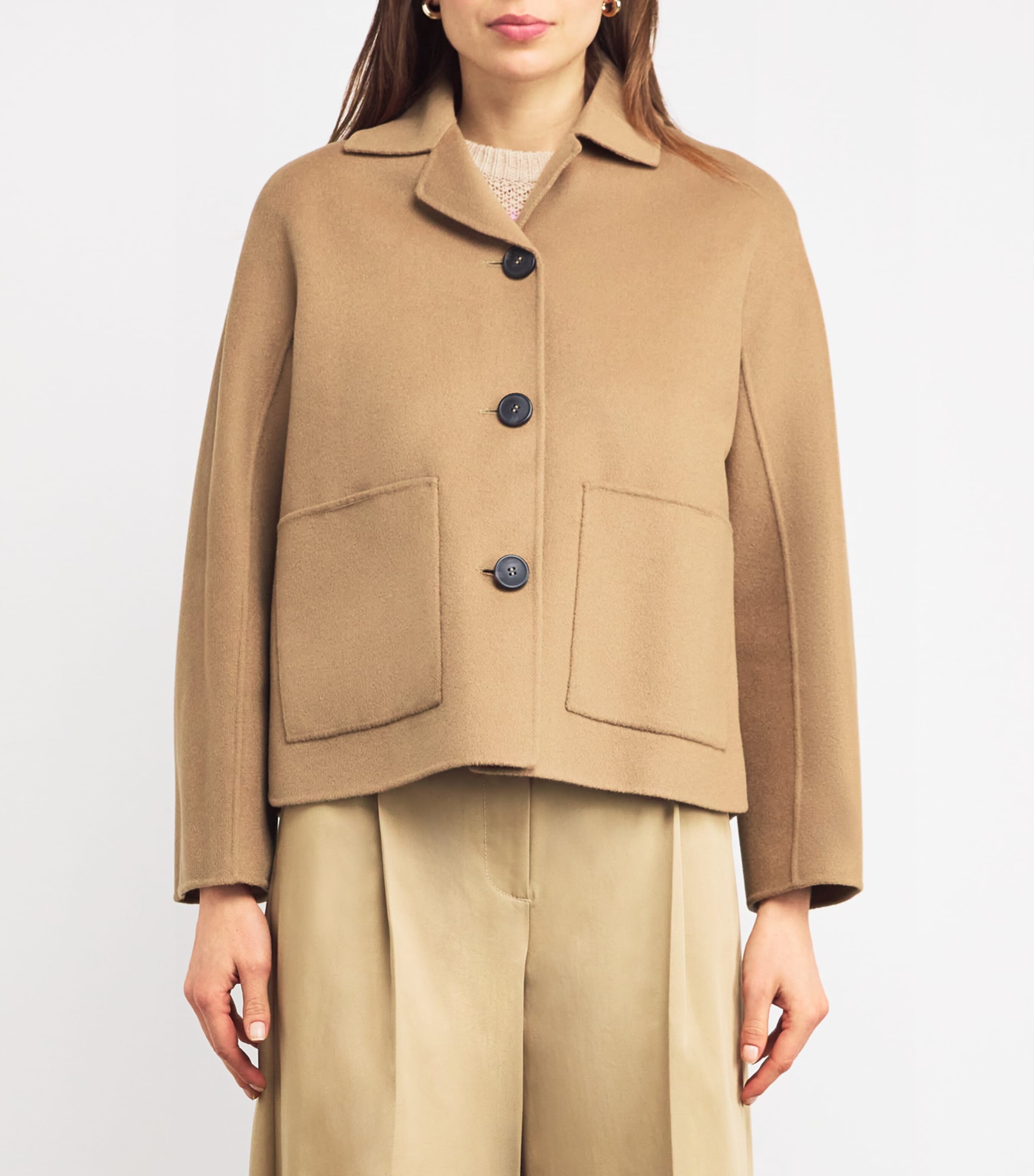 Virgin Wool-Blend Jacket CAMEL Image 3