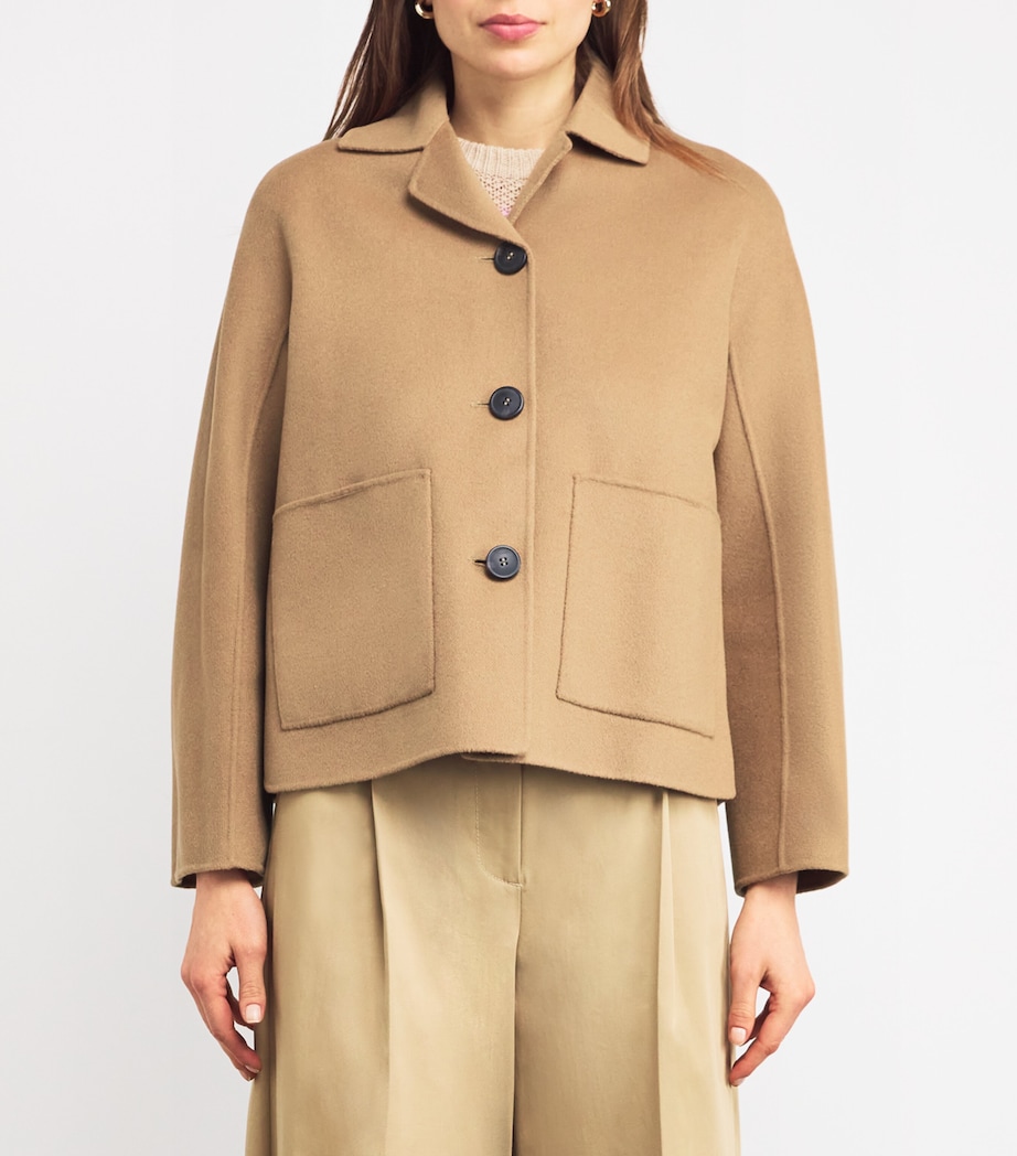 Virgin Wool-Blend Jacket CAMEL Image 3