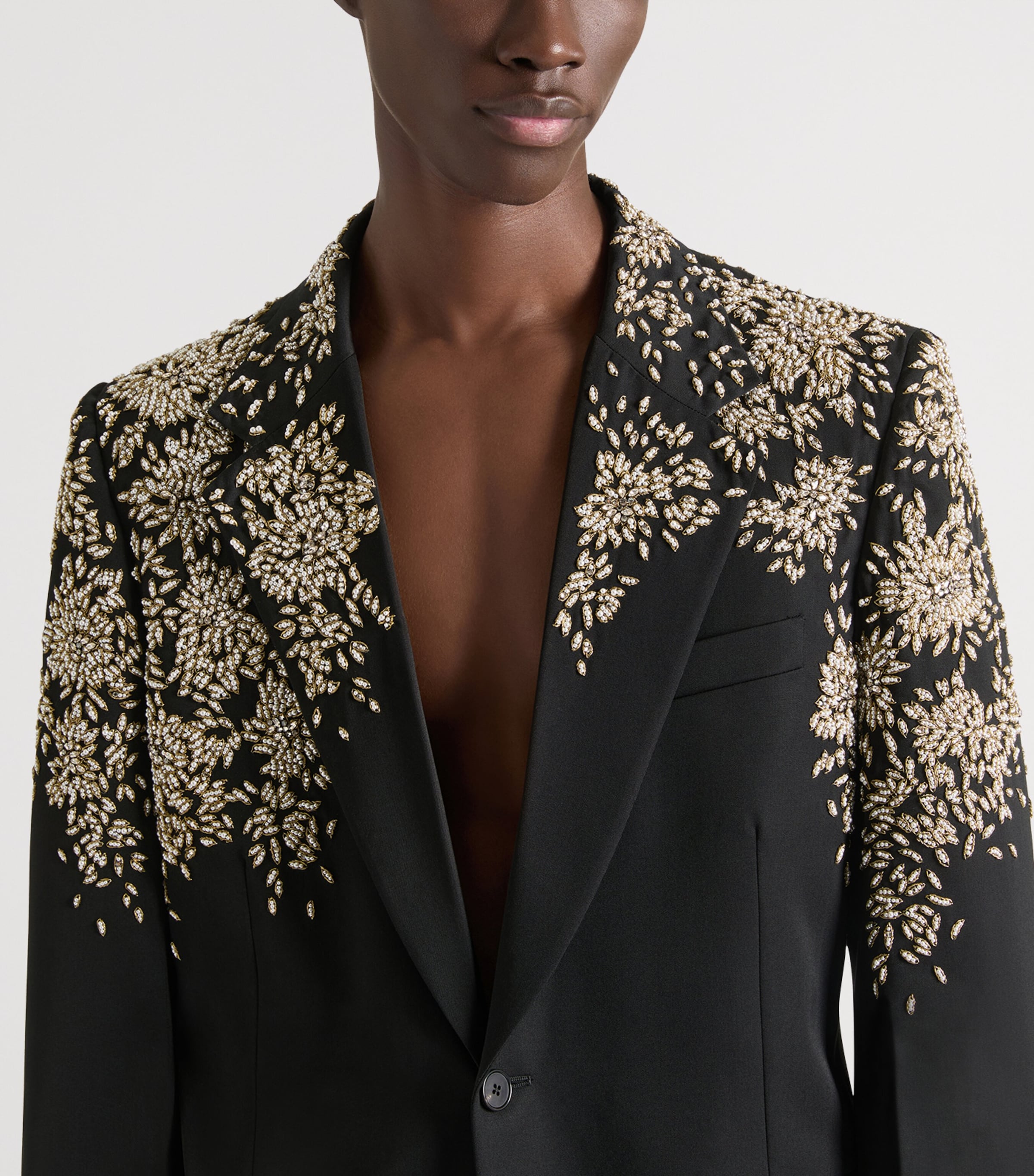 Givenchy Mens Wool Embellished Blazer Image 5