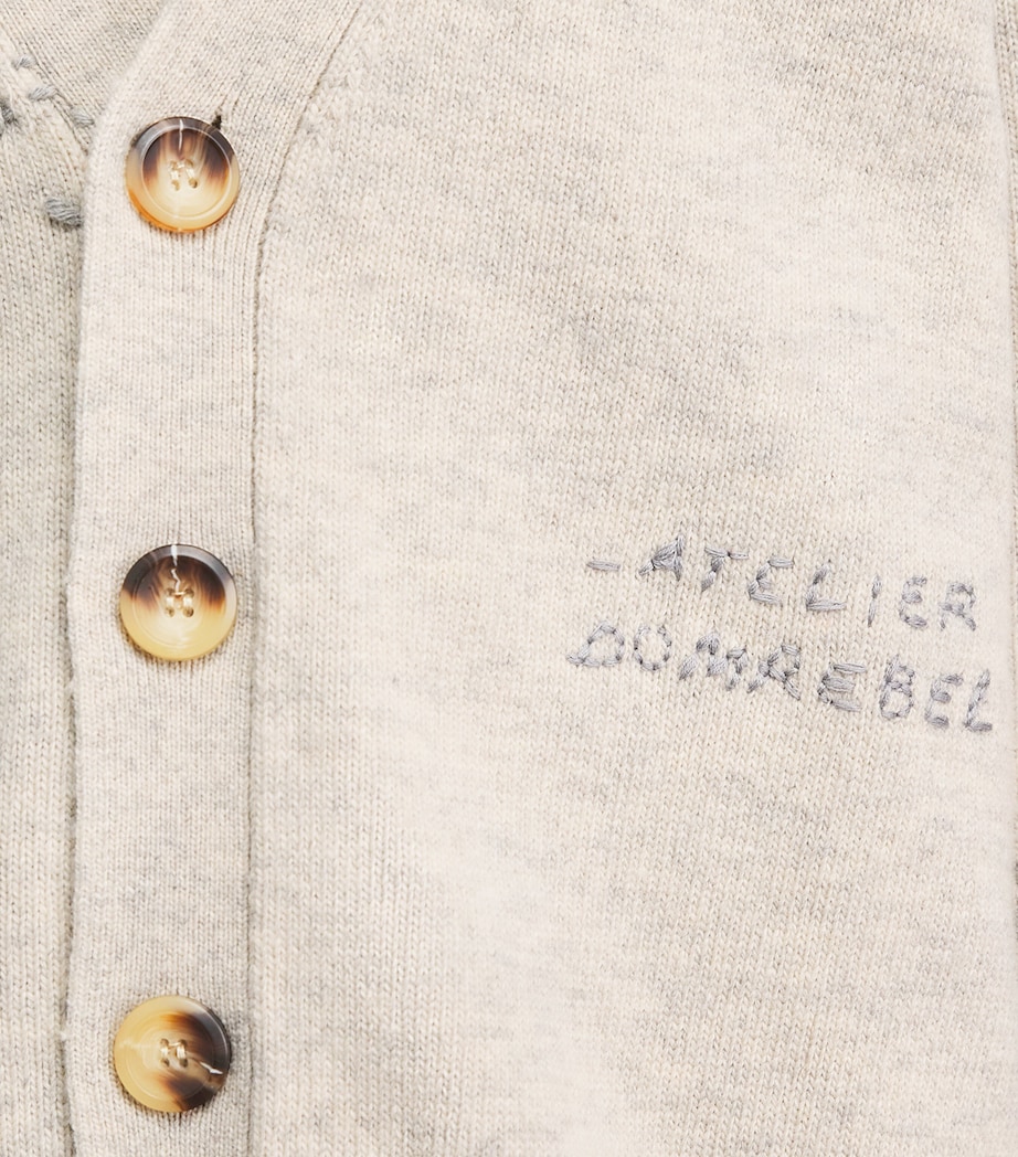 Wool-Blend Renegade Cardigan GREIGE Image 3