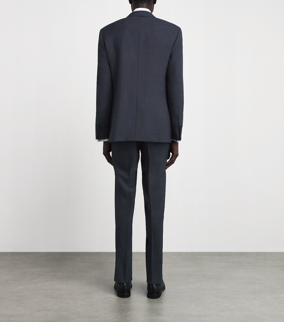 Canali Mens Wool 2-Piece Suit Navy Image 5