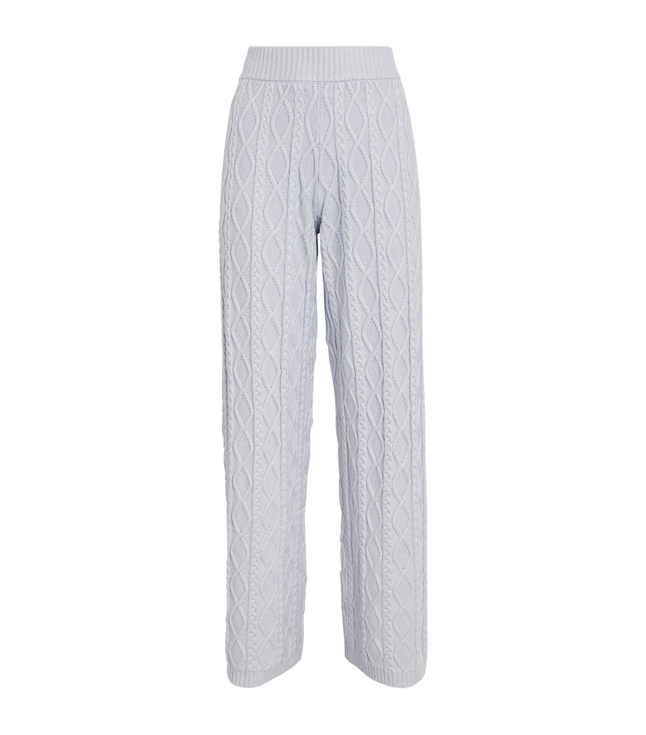 Cable-Knit Snow Bunny Trousers ZEN BLUE Image 1