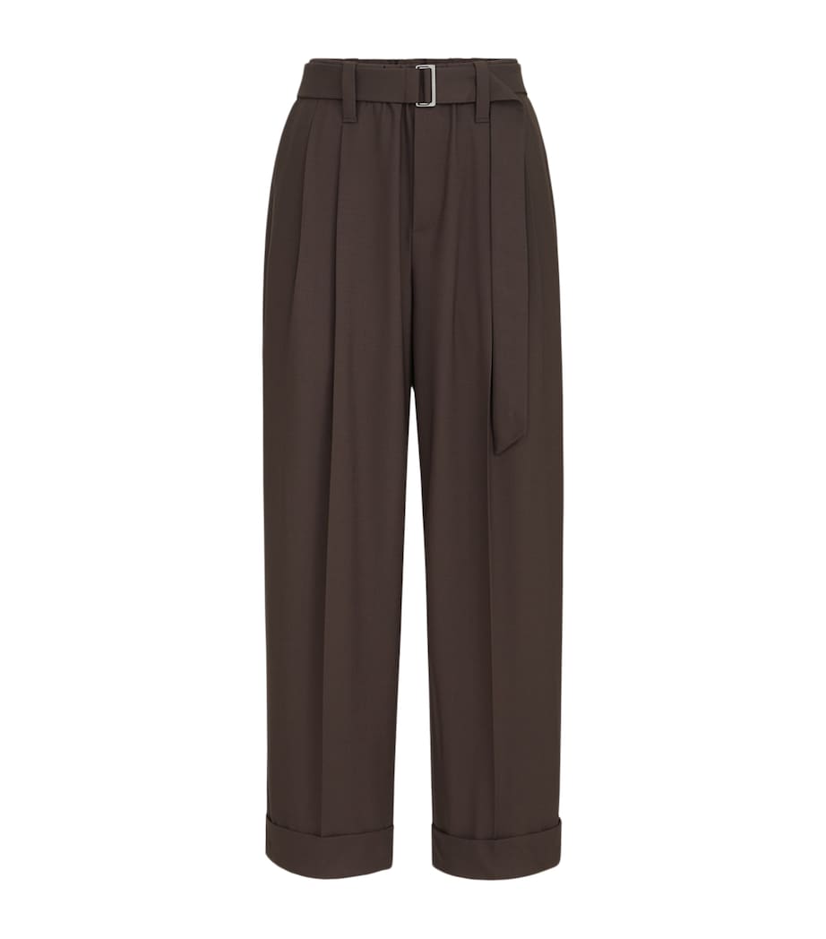 Brunello Cucinelli Womens Virgin Wool-Blend Trousers Image 1
