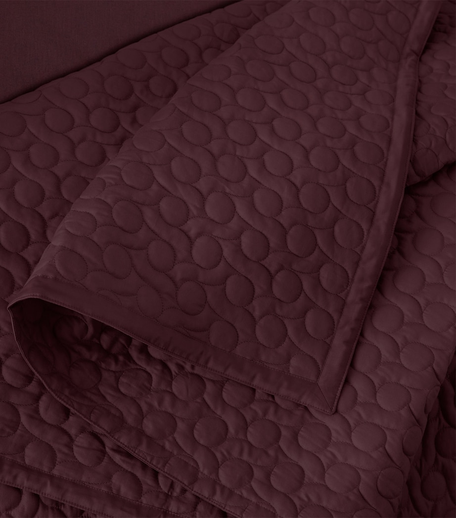 Poesie Bedspread (240cm x 220cm) PURPLE Image 2