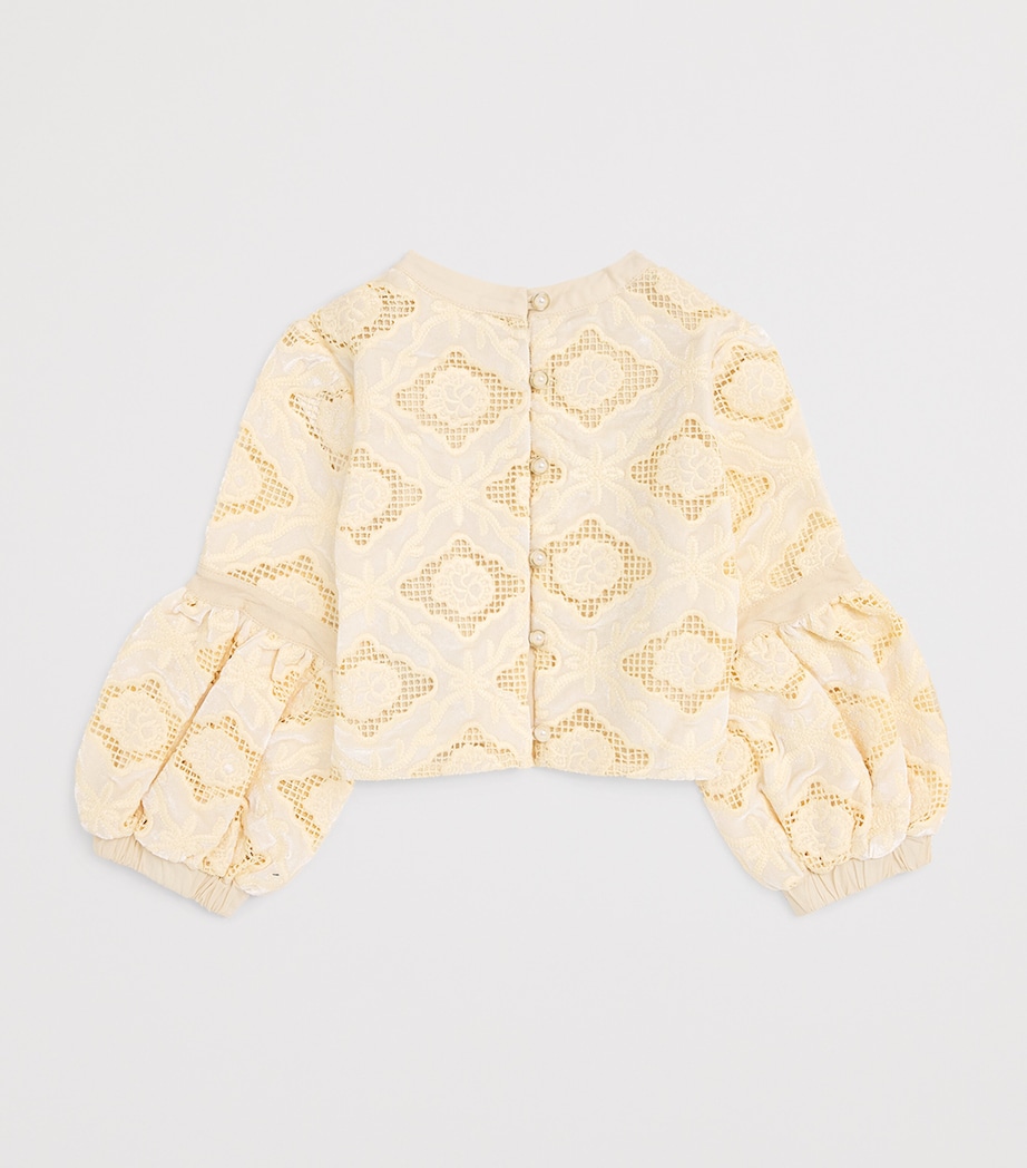 Cotton Embroidered Ava Top (3-16 Years) OAT Image 2