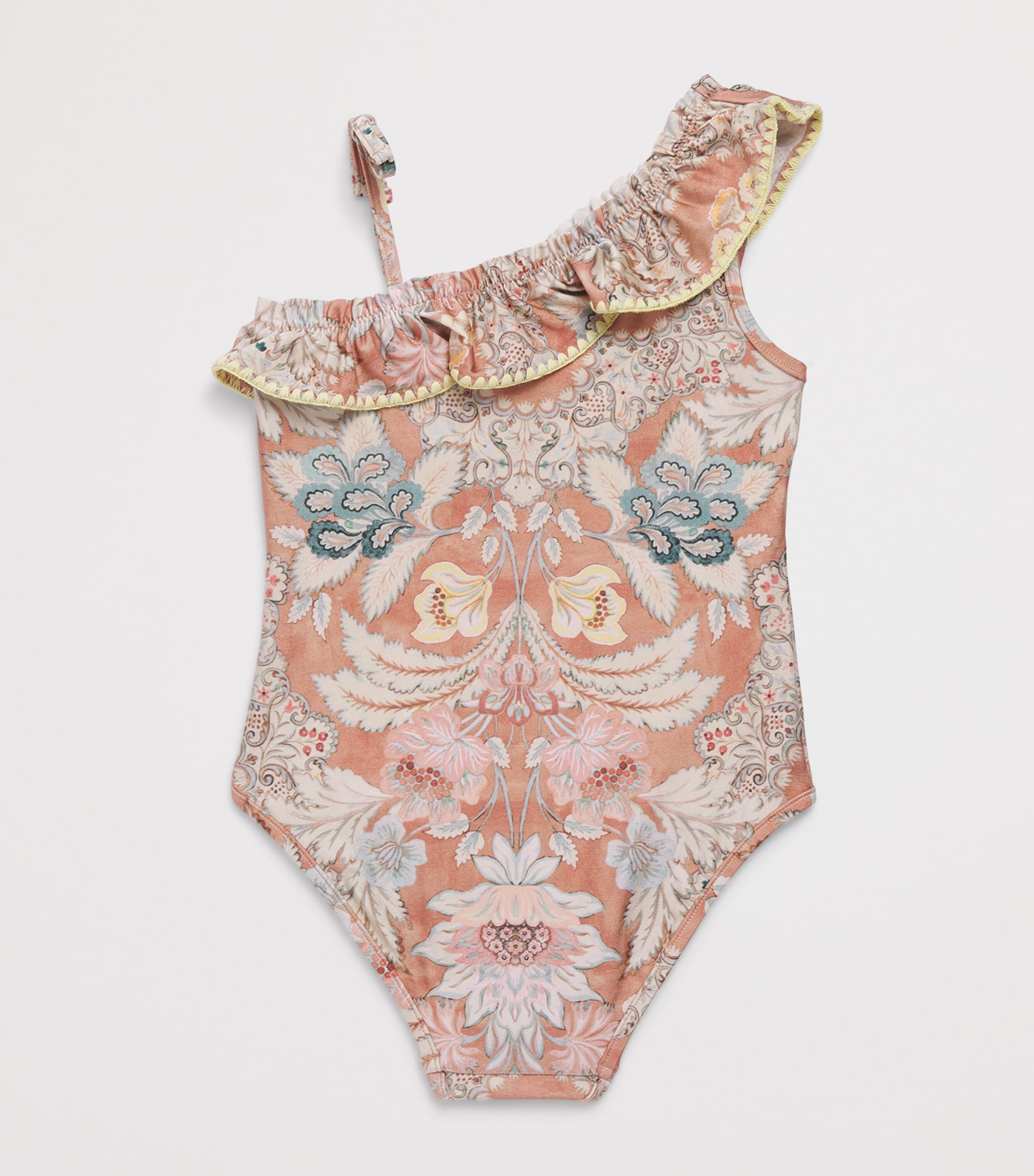 Floral One-Shoulder Daylight Swimsuit (1-12 Years) RUST FLORAL Image 2