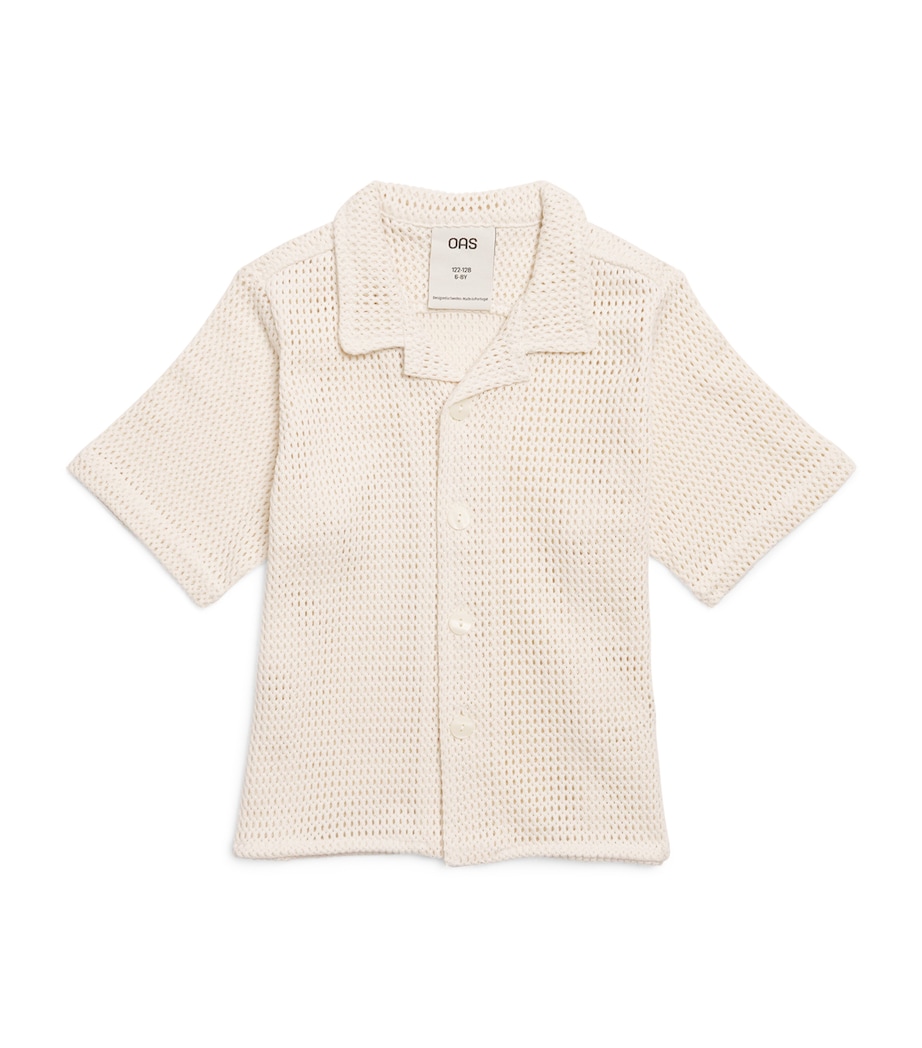 OAS Cotton Waffle-Knit Nicaro Shirt (4-12 Years) Ecru Image 1