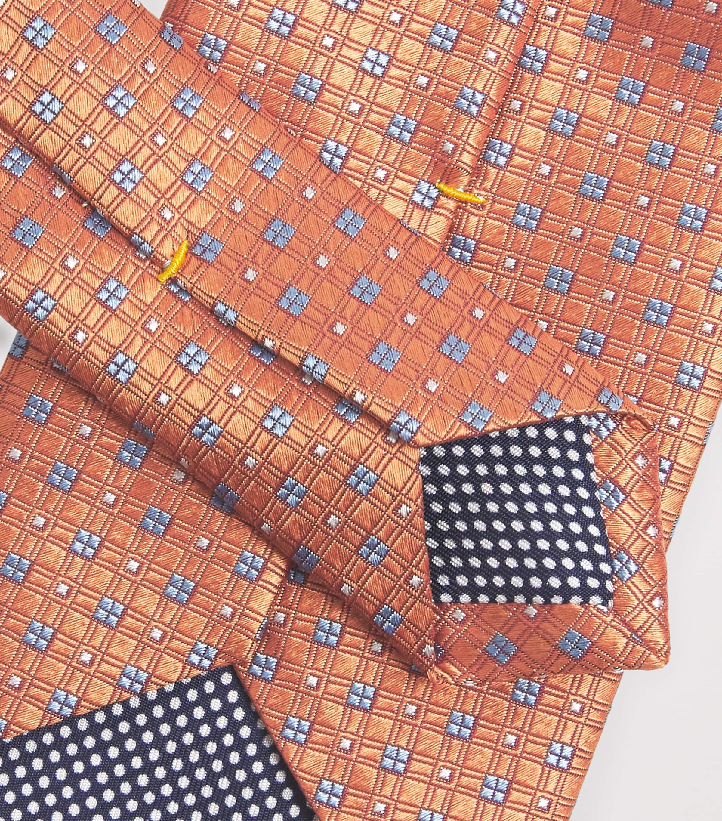 Silk Geometric Tie ORANGE Image 4