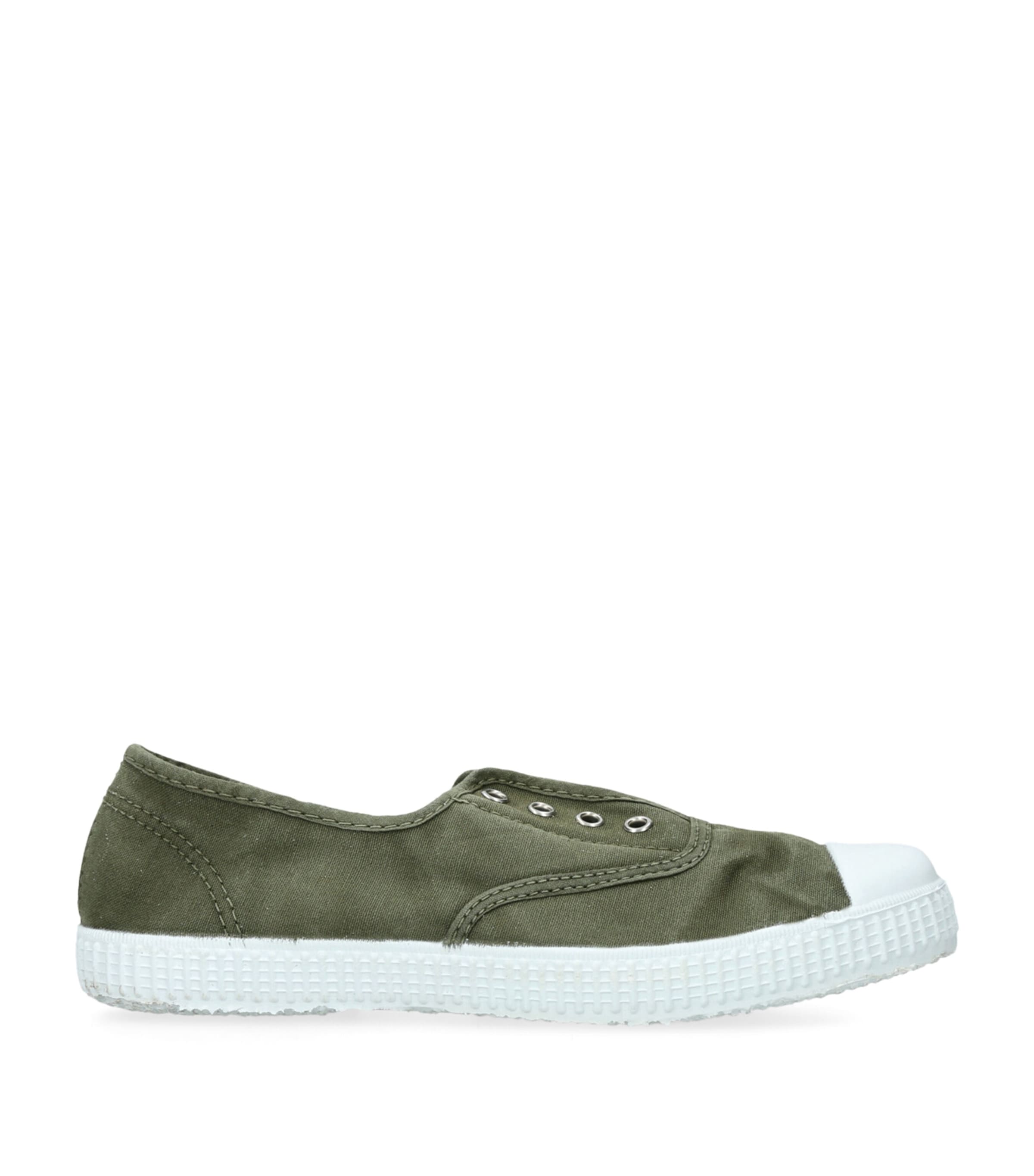 Organic Canvas Darcie Slip-On Sneakers KHAKI Image 1